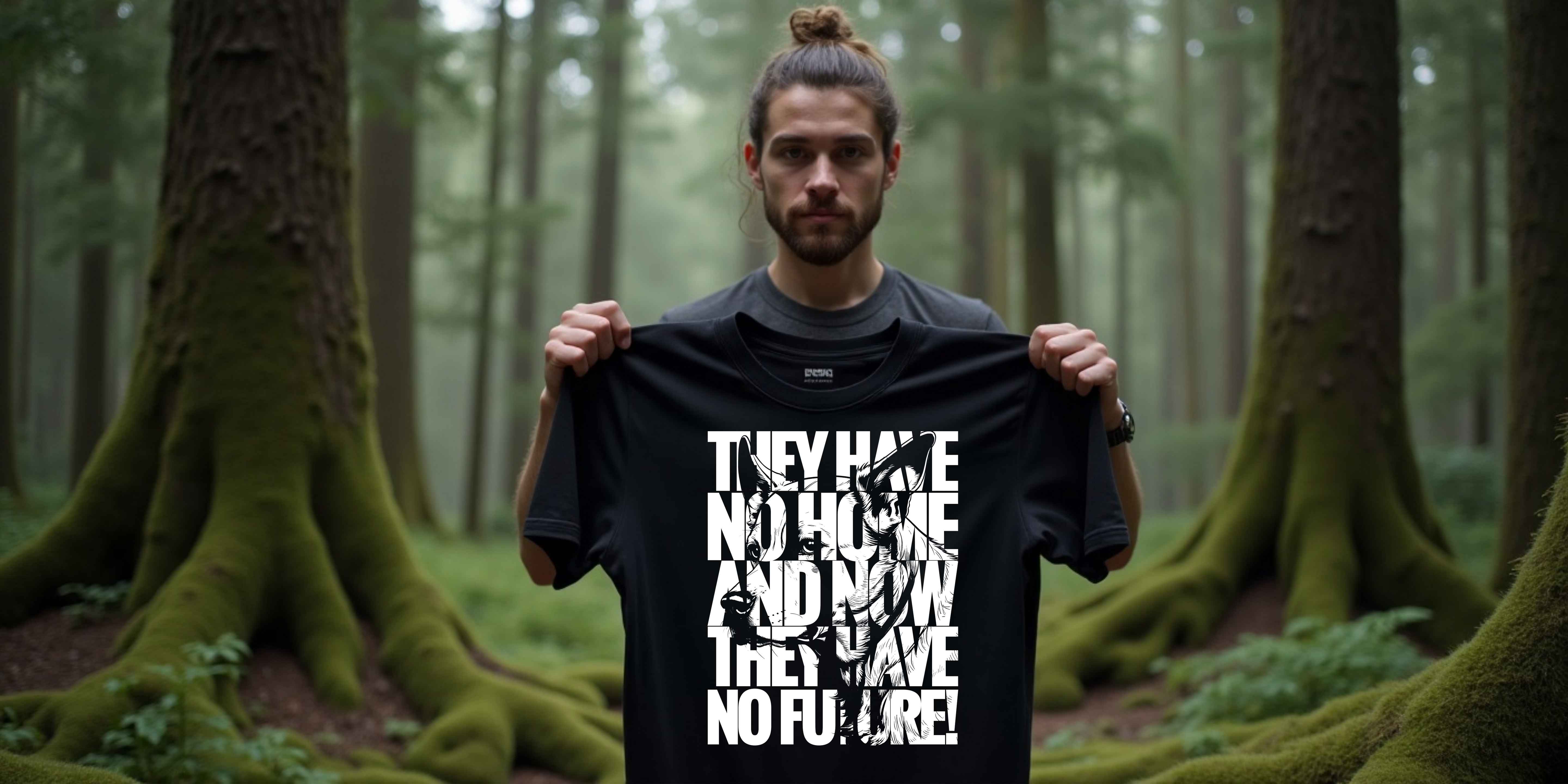 Tierschutz T-Shirt | UNISEX | Motiv: They have no home and now they have no future!