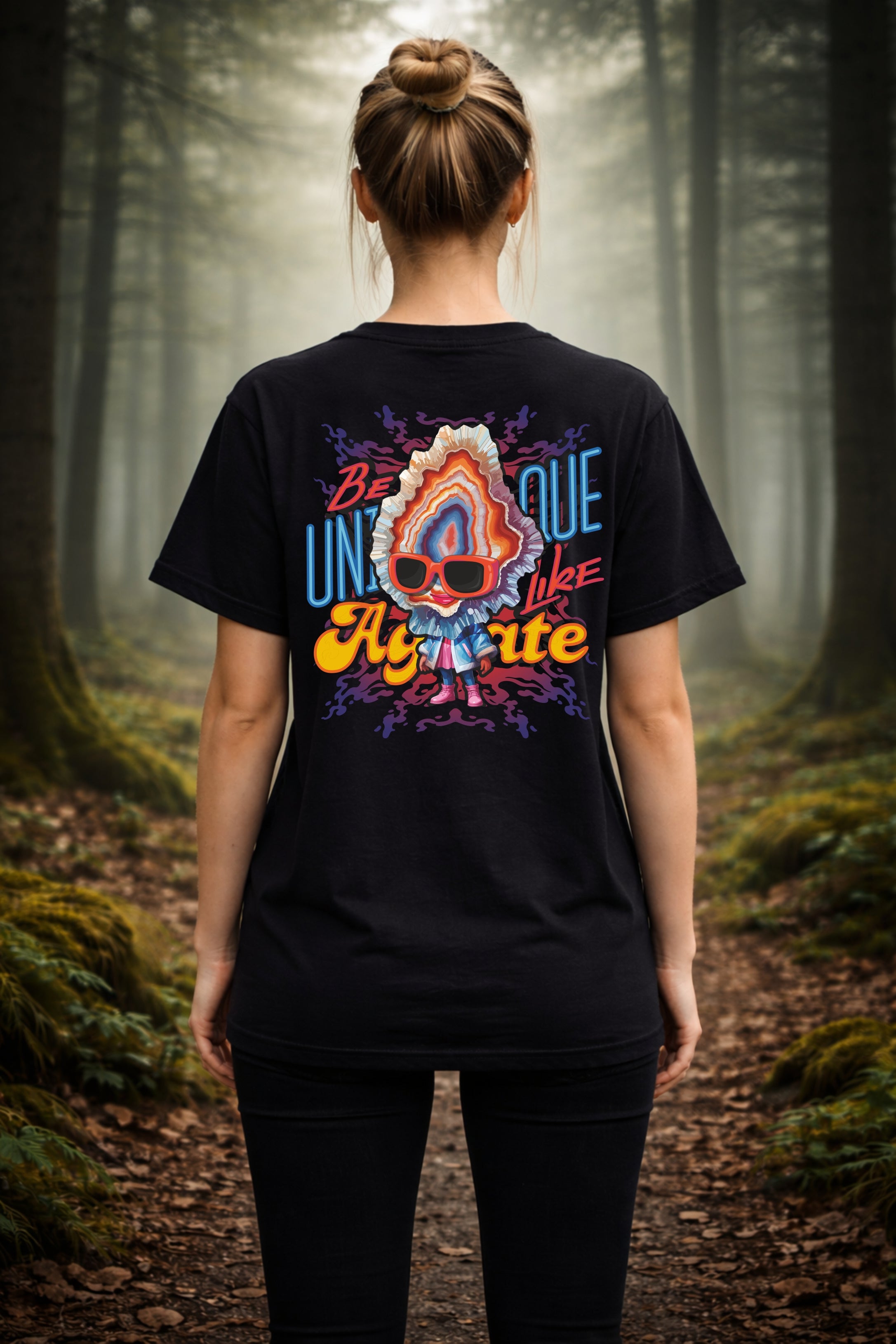 T-Shirt | Damen | Motiv: BE UNIQUE LIKE AGATE