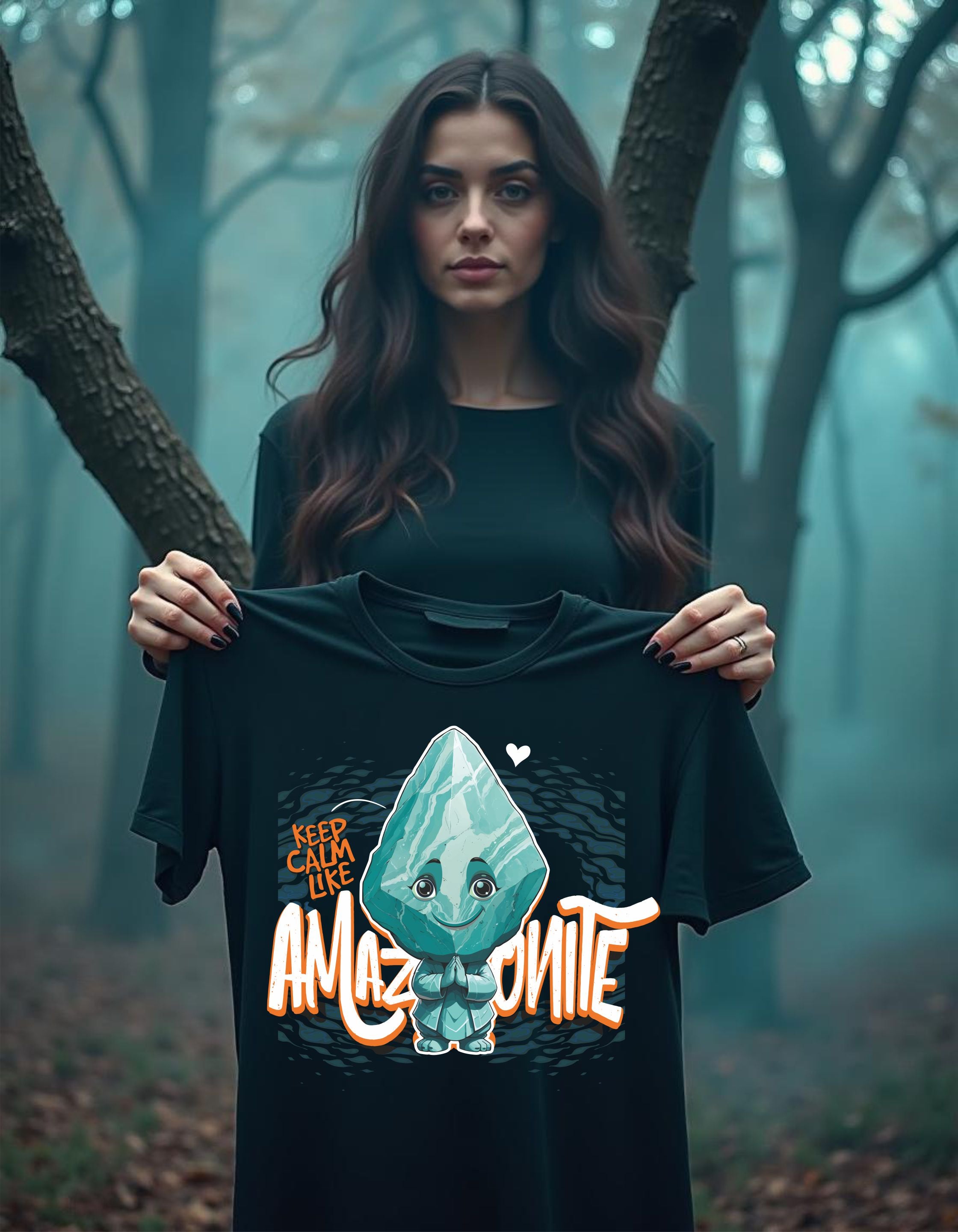 T-Shirt | Damen | Motiv: KEEP CALM LIKE AMAZONITE
