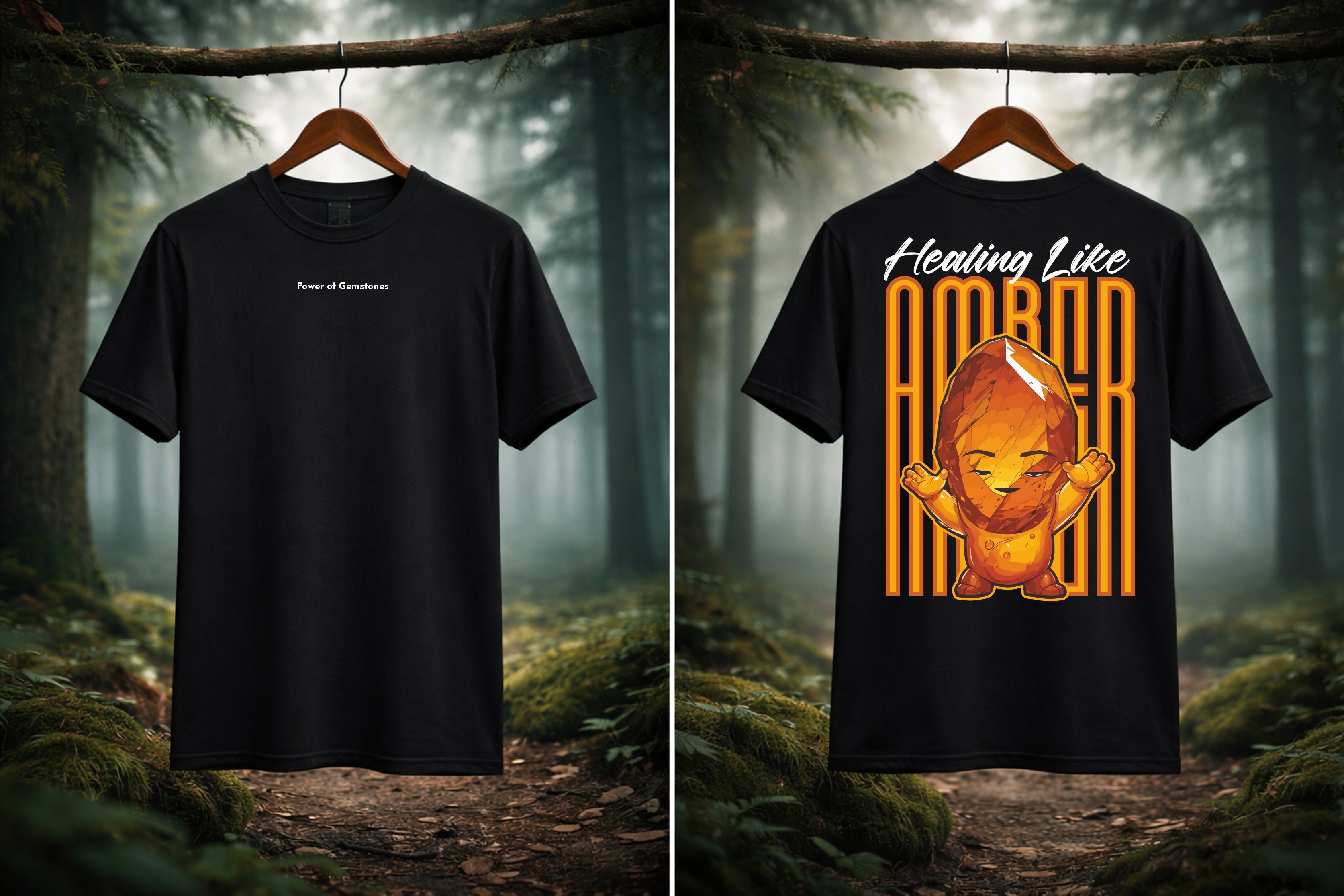 T-Shirt | Herren | Motiv: HEALING LIKE AMBER