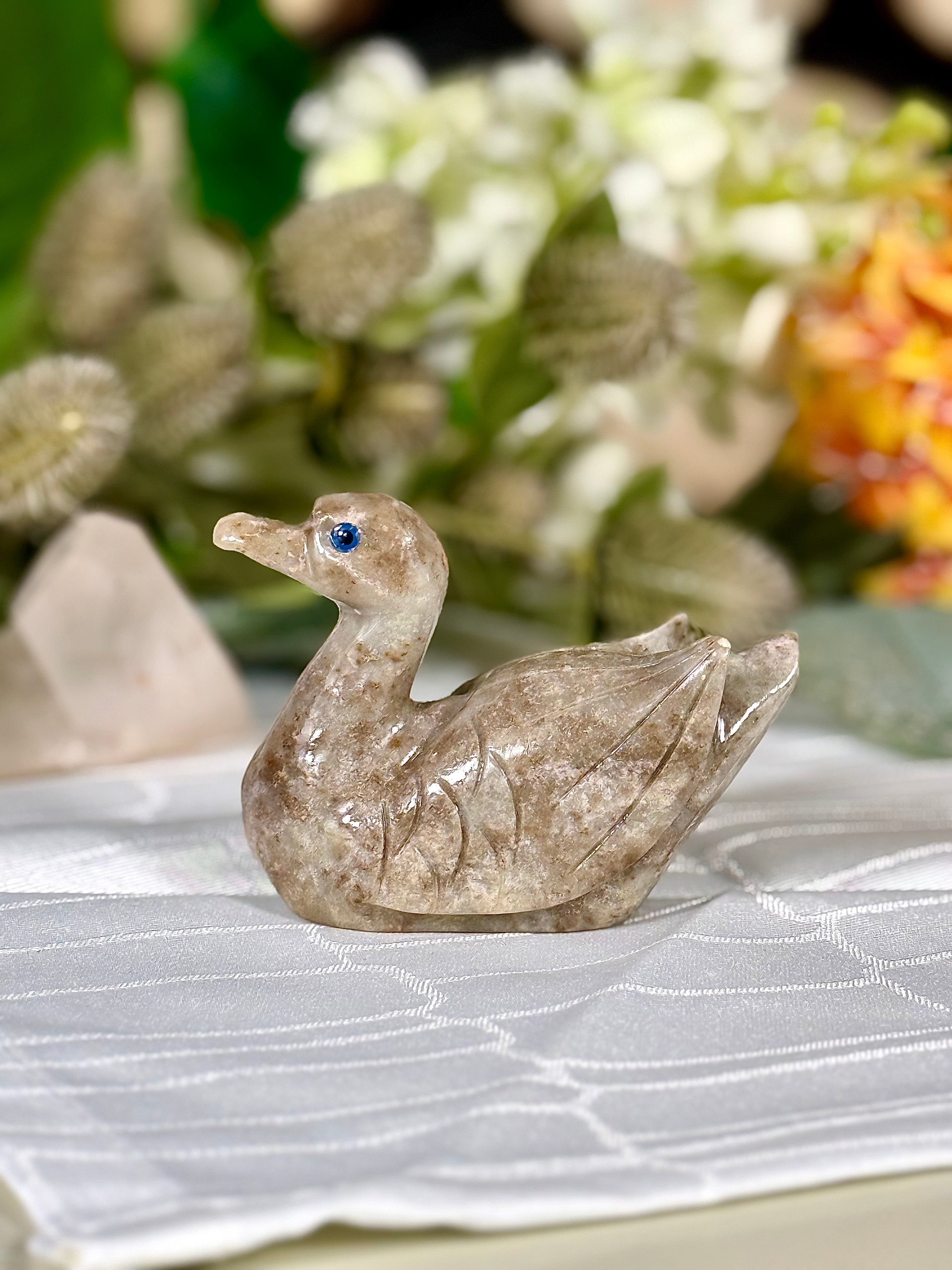 Fundstück Nr. SPECK17 | Kleine Ente aus Speckstein