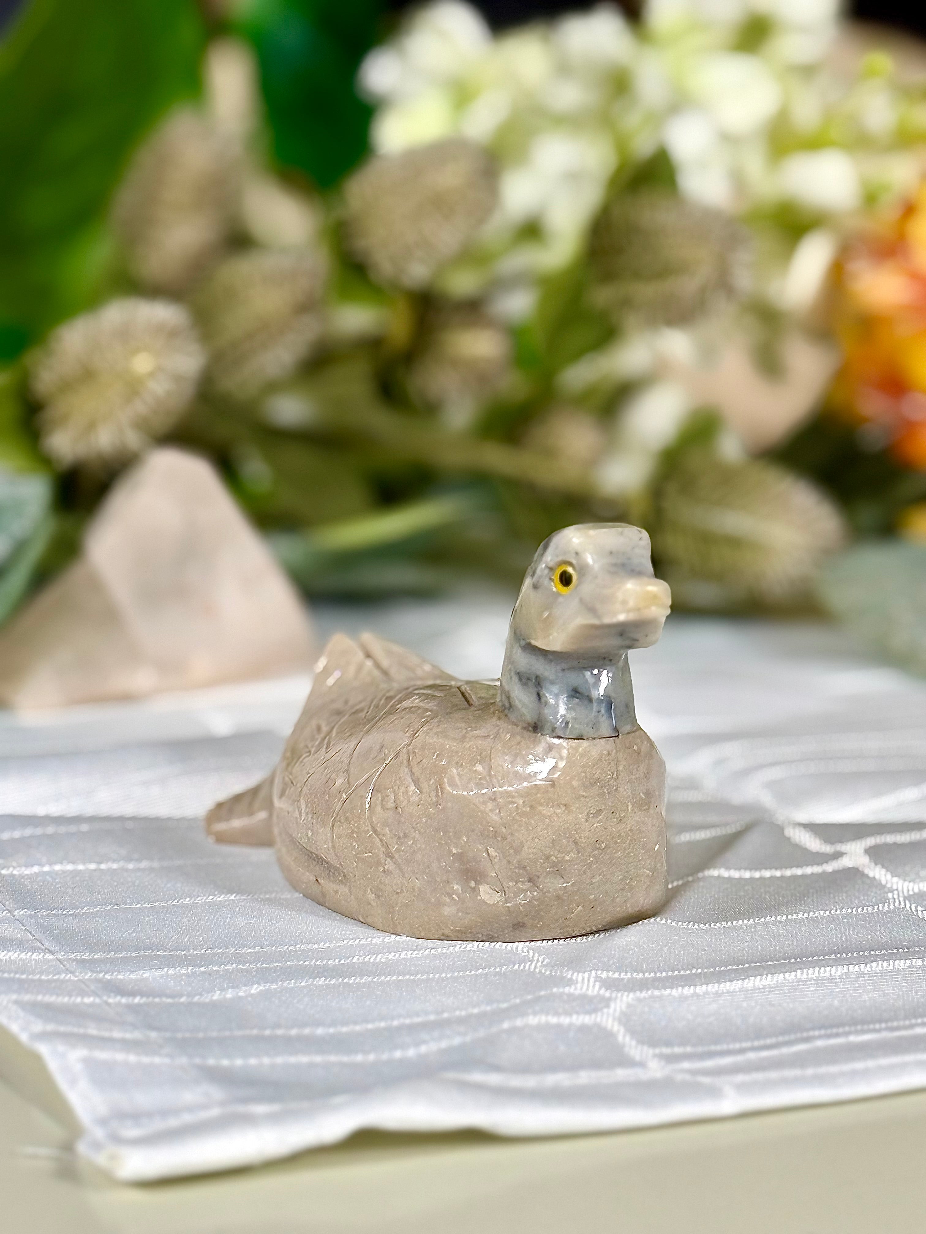 Fundstück Nr. SPECK19 | Kleine Ente aus Speckstein