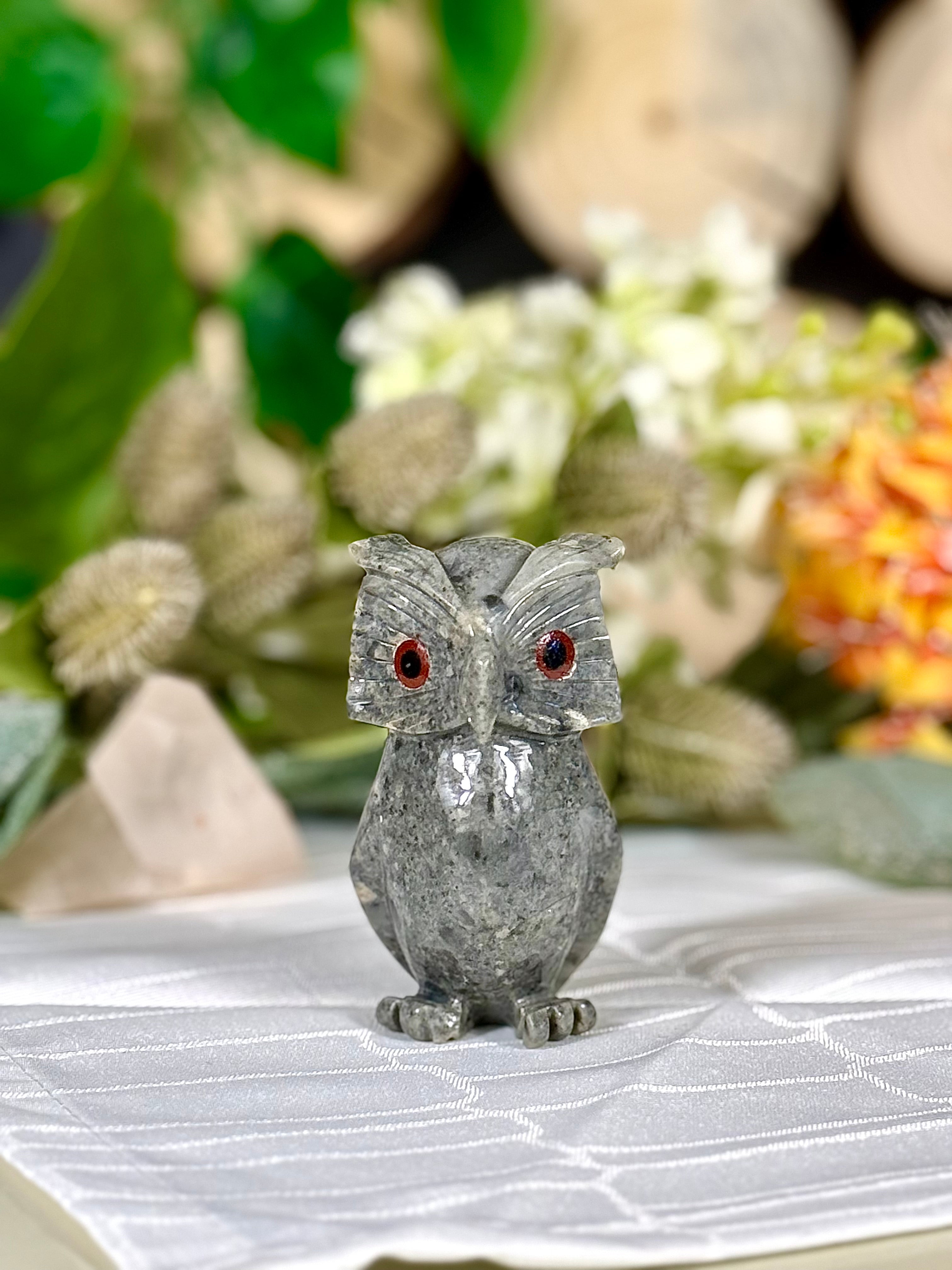 Fundstück Nr. SPECK26 | Kleine Eule aus Speckstein