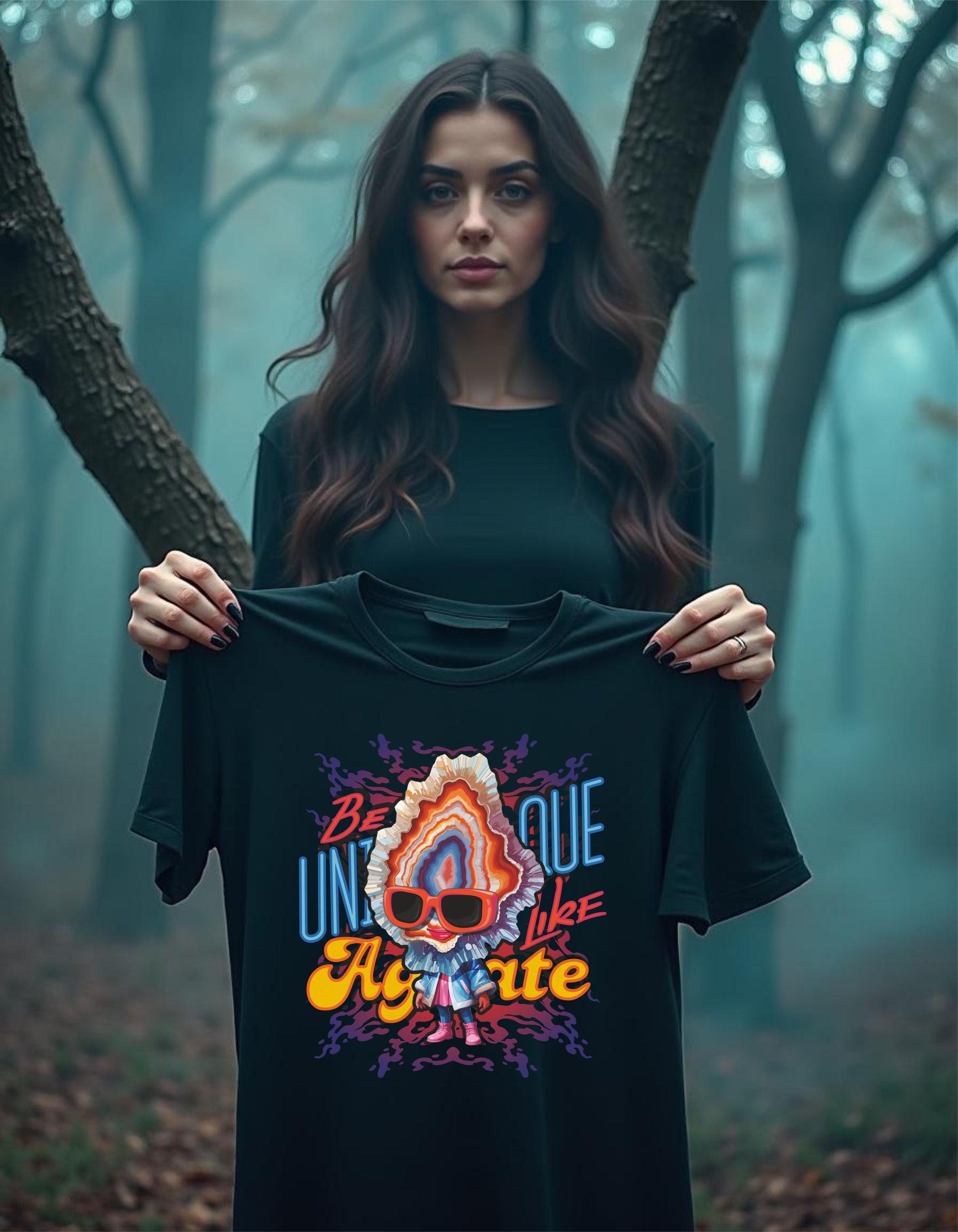 T-Shirt | Damen | Motiv: BE UNIQUE LIKE AGATE
