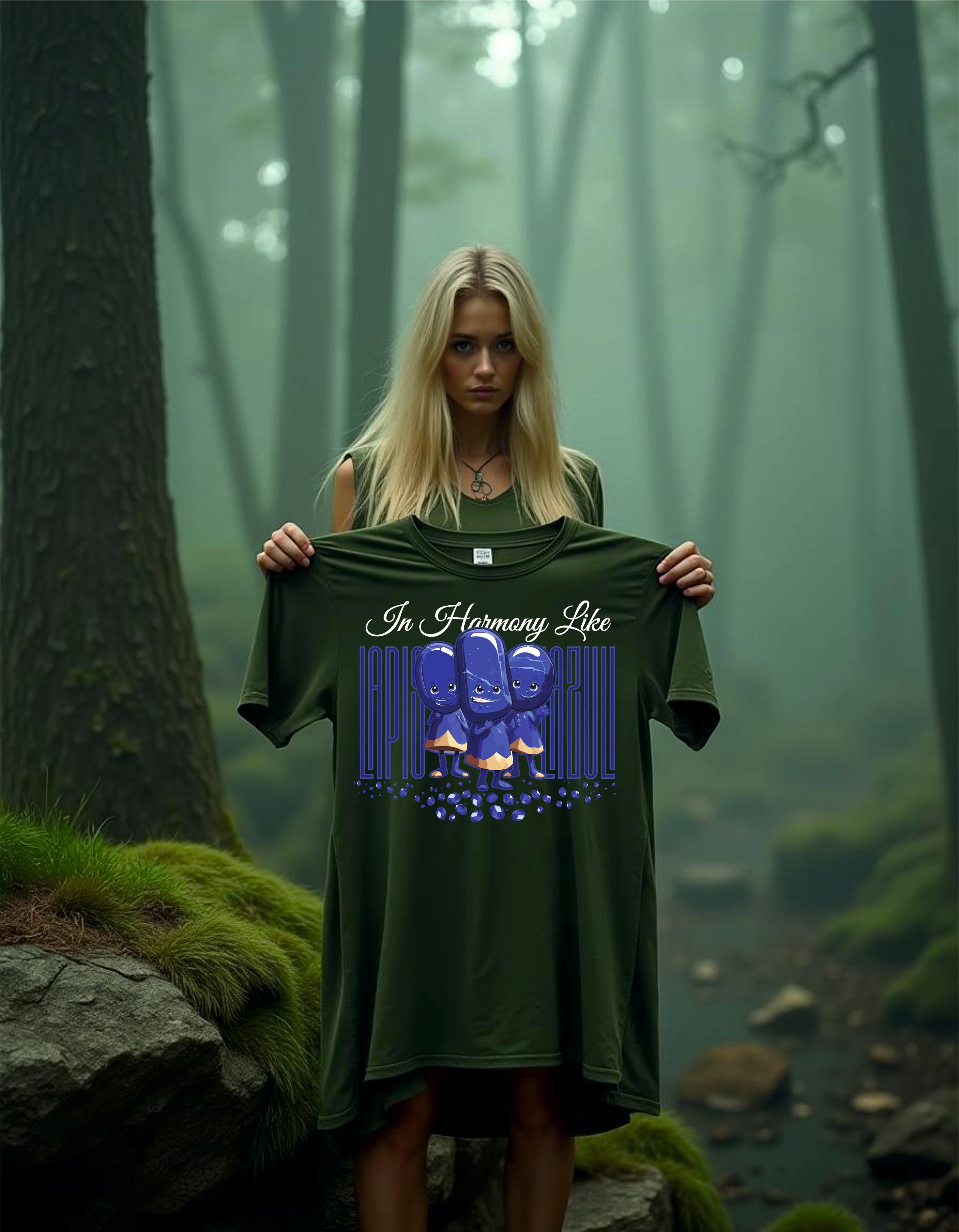 T-Shirt | Damen | Motiv: IN HARMONY LIKE LAPISLAZULI