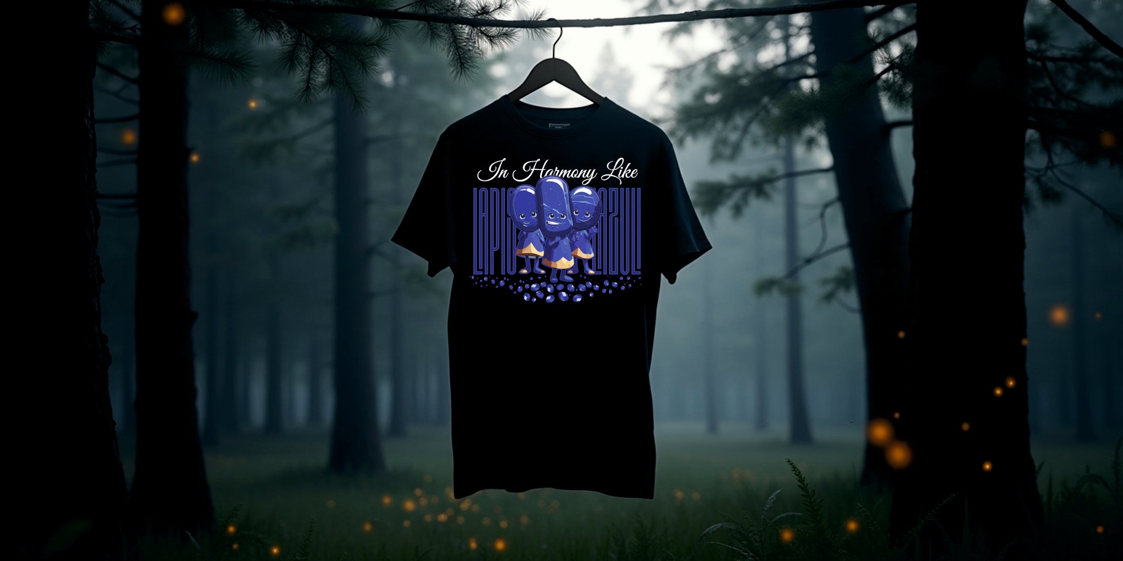 T-Shirt | Herren | Motiv: IN HARMONY LIKE LAPISLAZULI