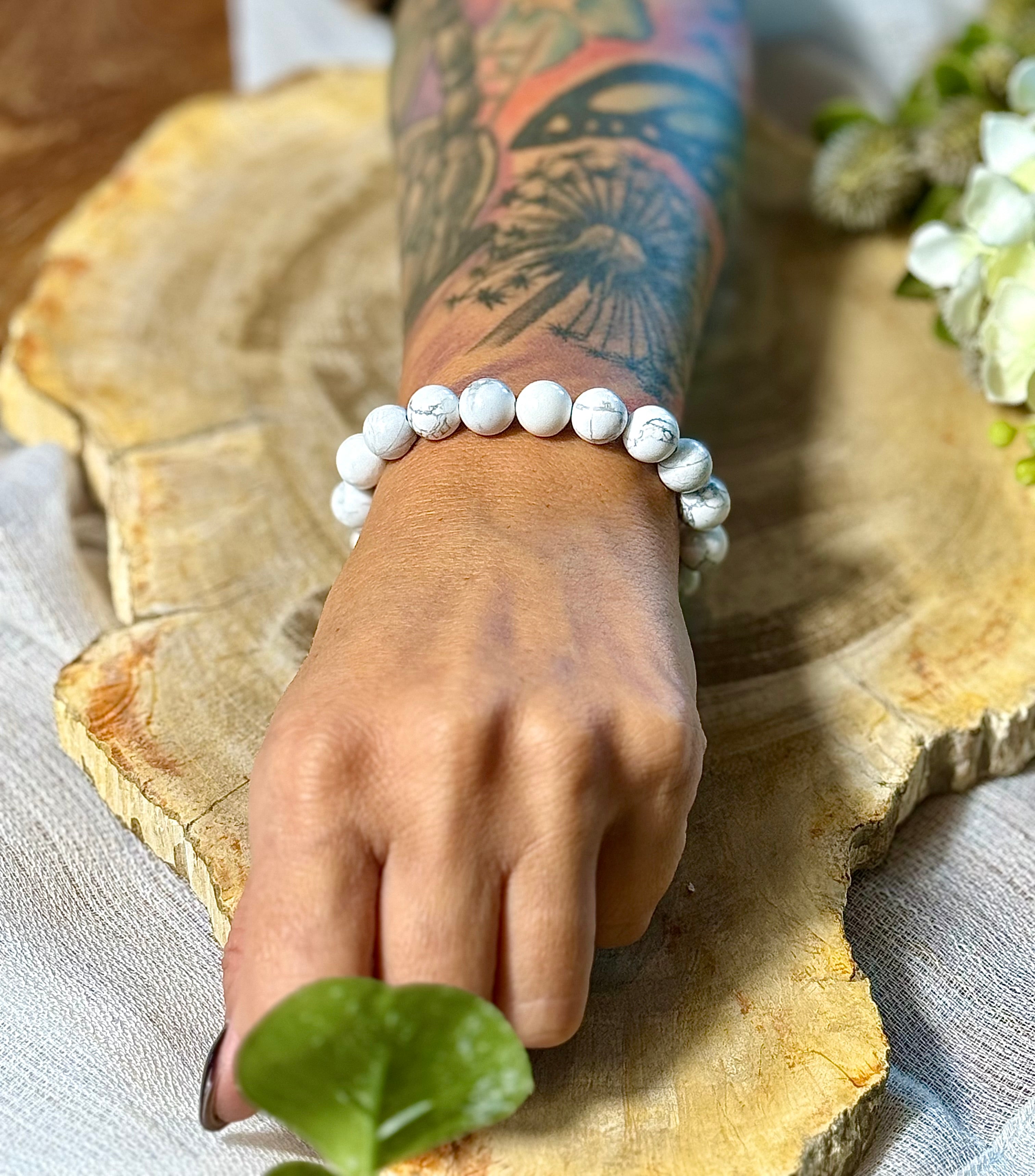Magnesit | Armband (rund) 10mm