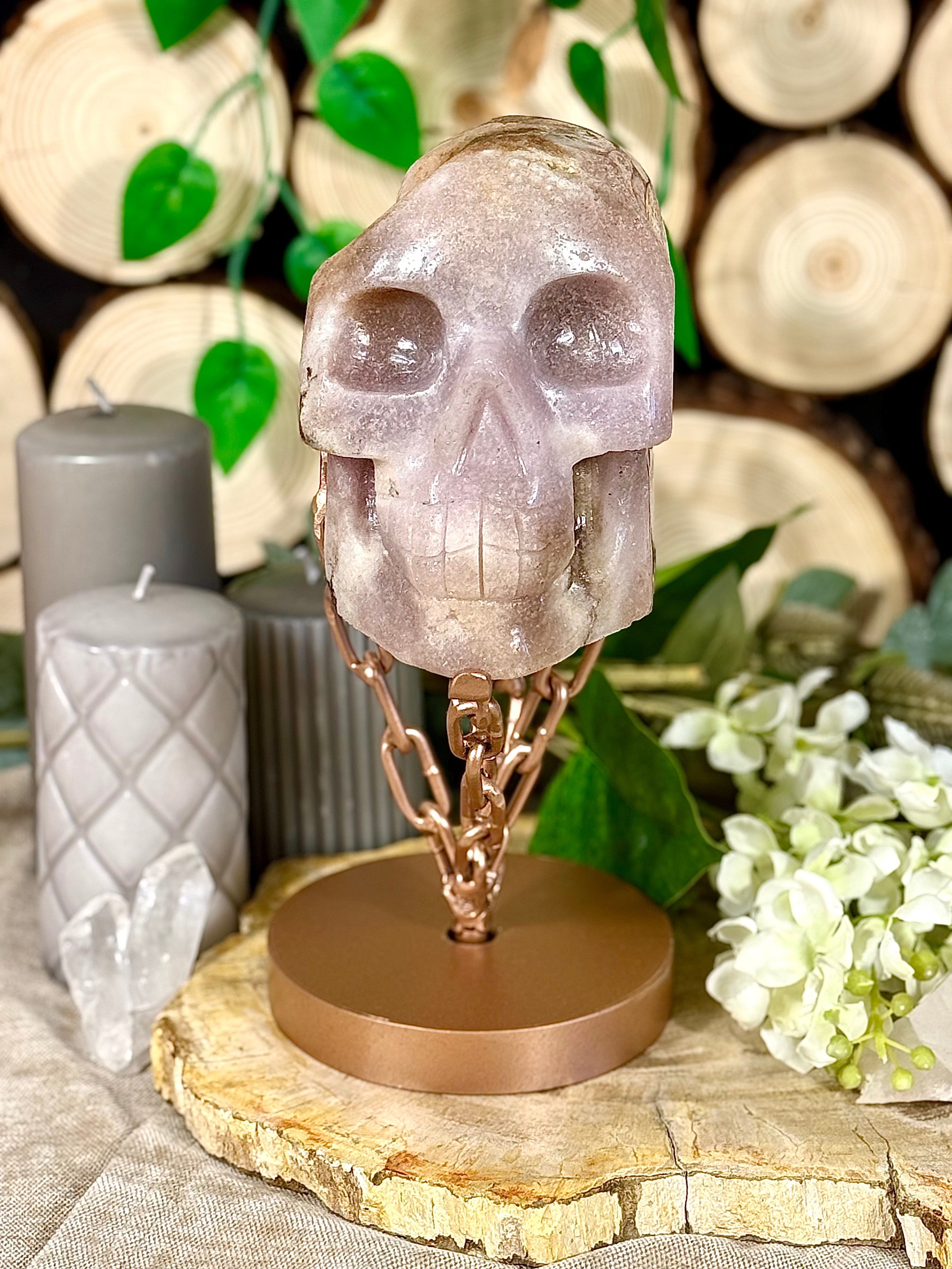Fundstück Nr. PA19 | Pink Amethyst Totenkopf