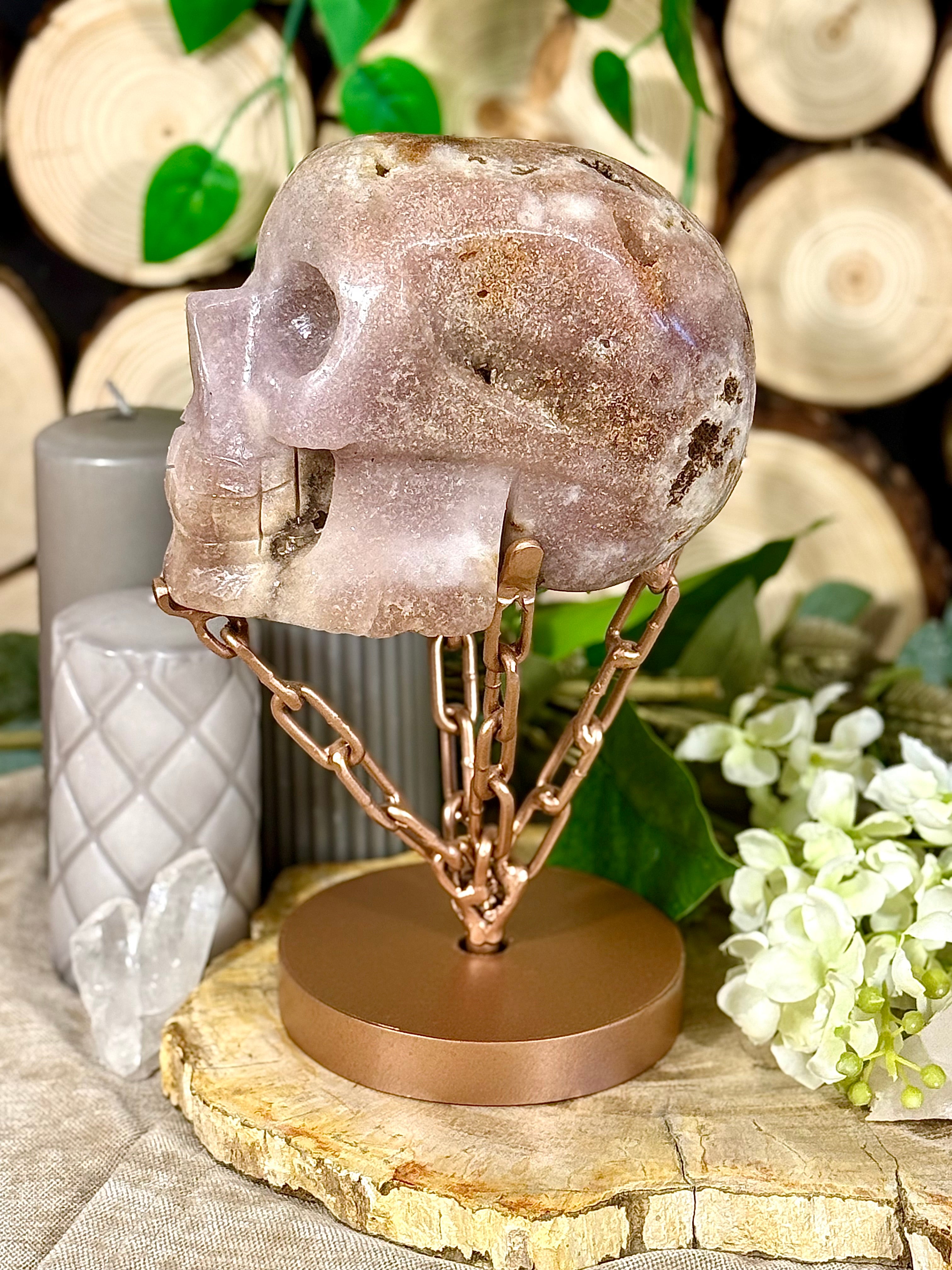 Fundstück Nr. PA19 | Pink Amethyst Totenkopf
