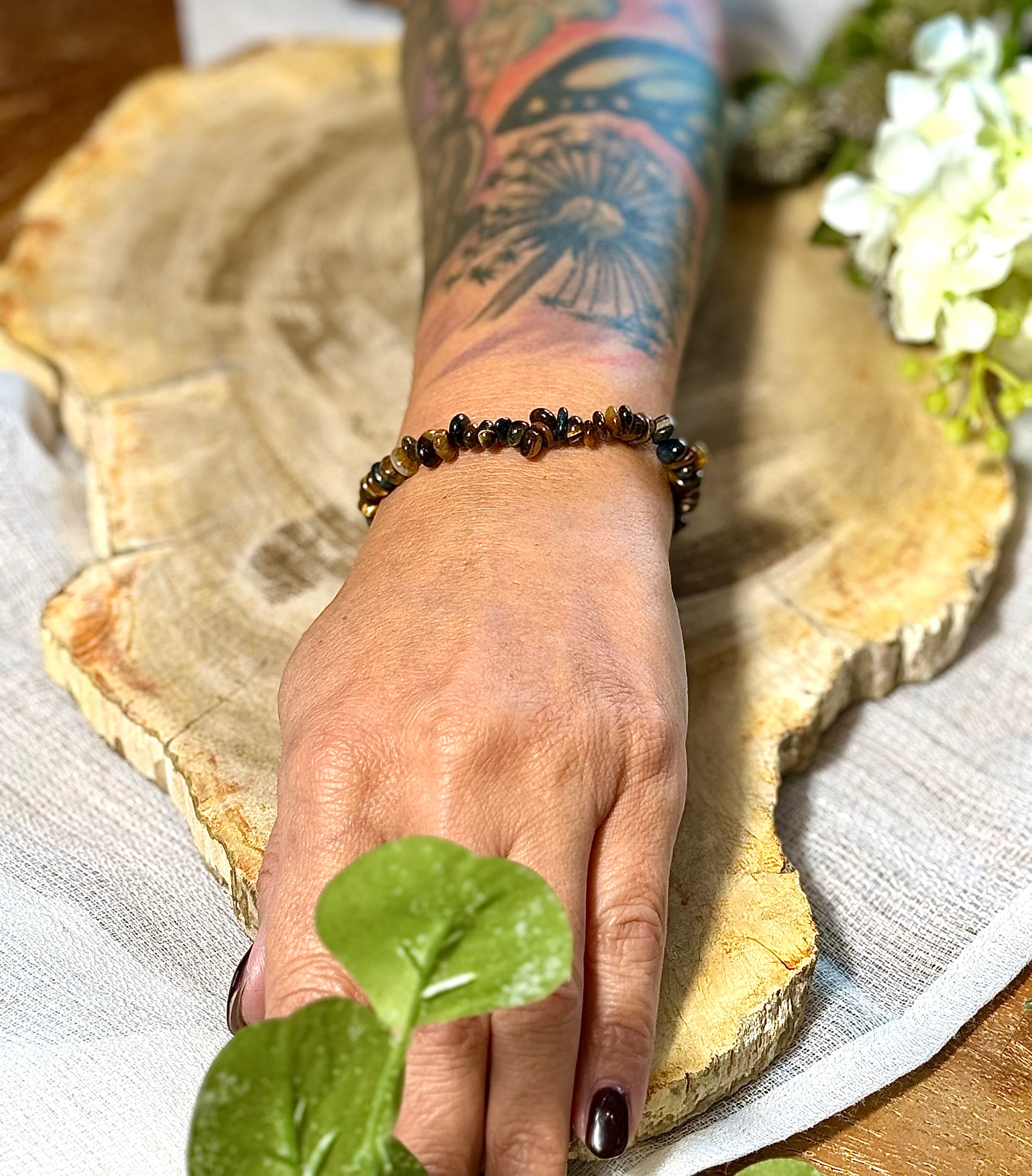 Tigerauge | Armband (Rondell) Mix