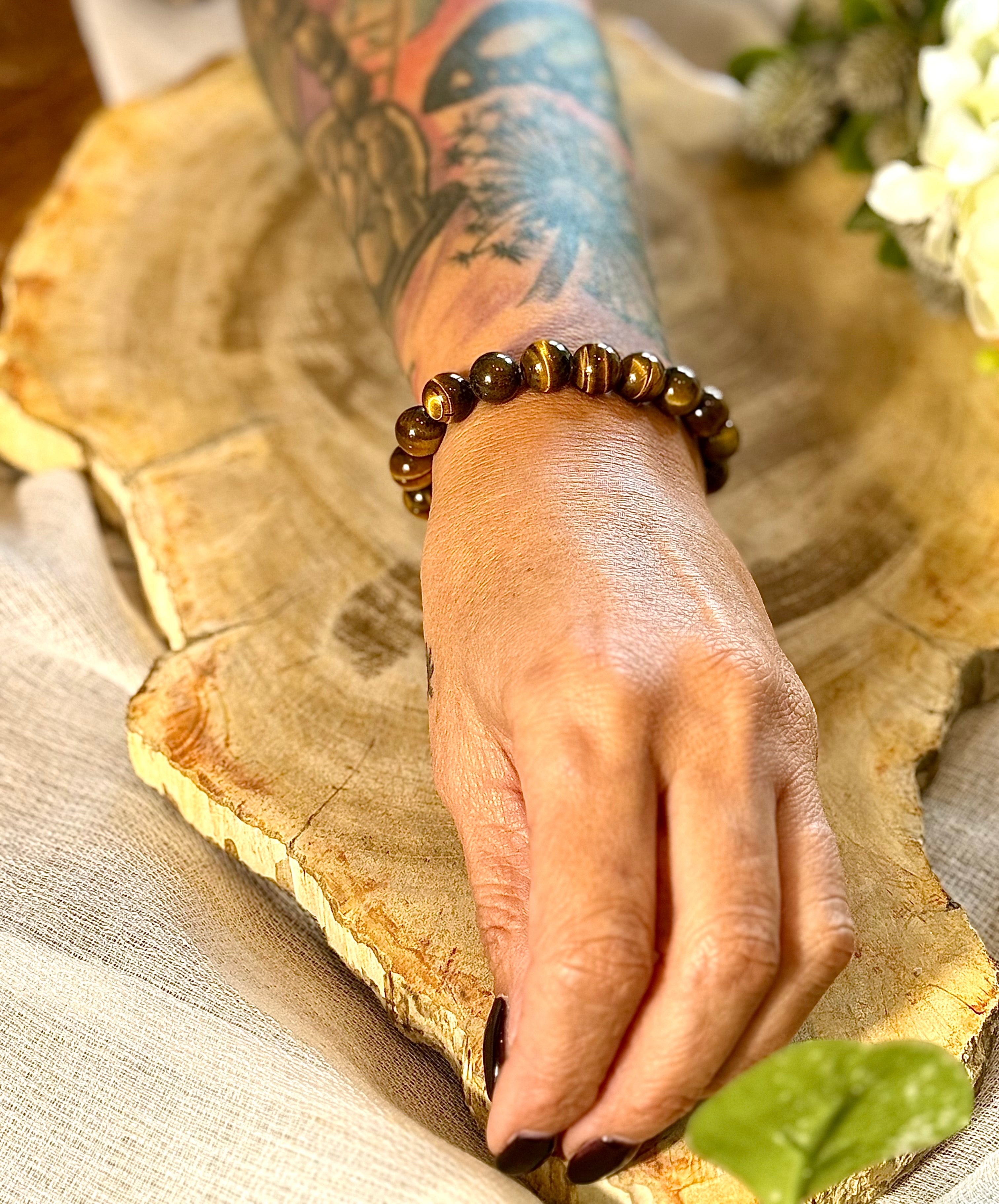 Tigerauge | Armband (rund) 10mm