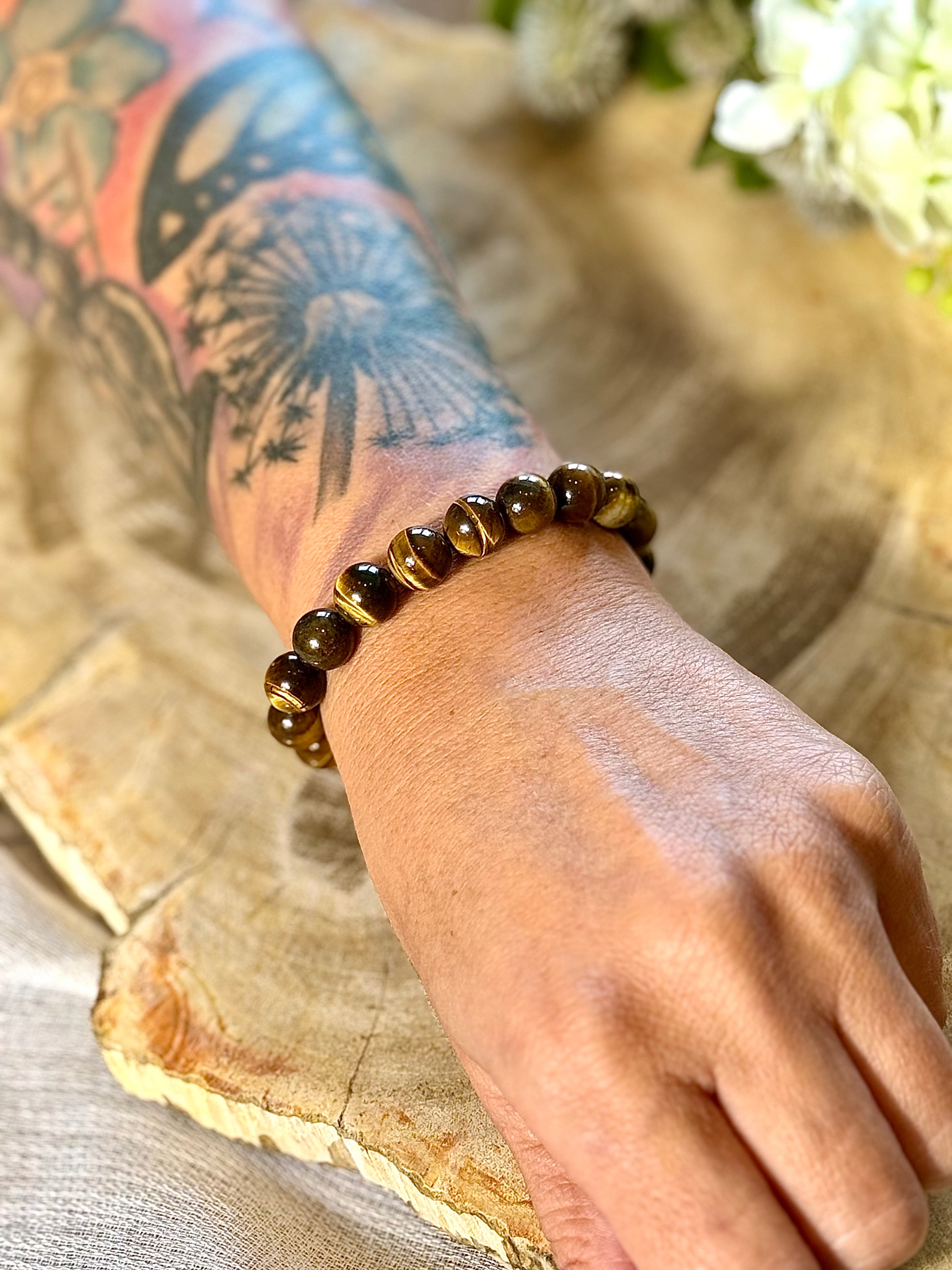 Tigerauge | Armband (rund) 10mm