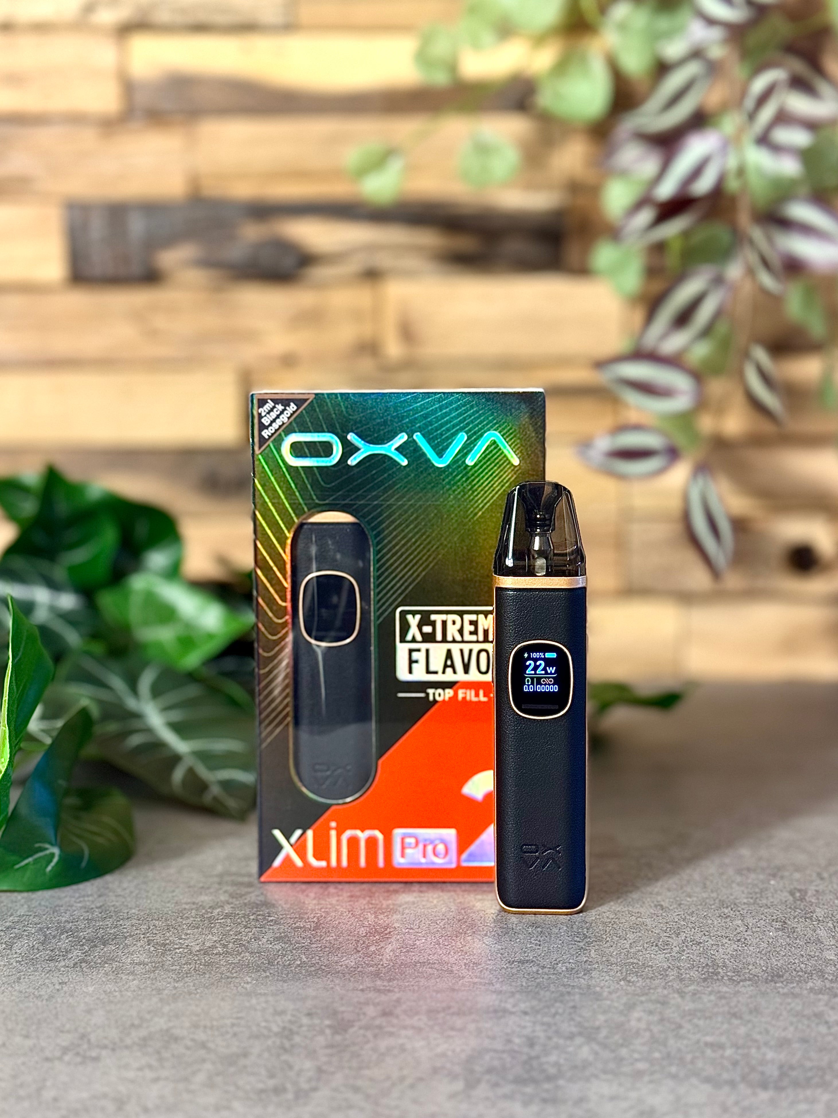 Die Oxva Xlim Pro 2 | Schwarz-Gold mattiert - dein goldener Sieg über den Tabak.