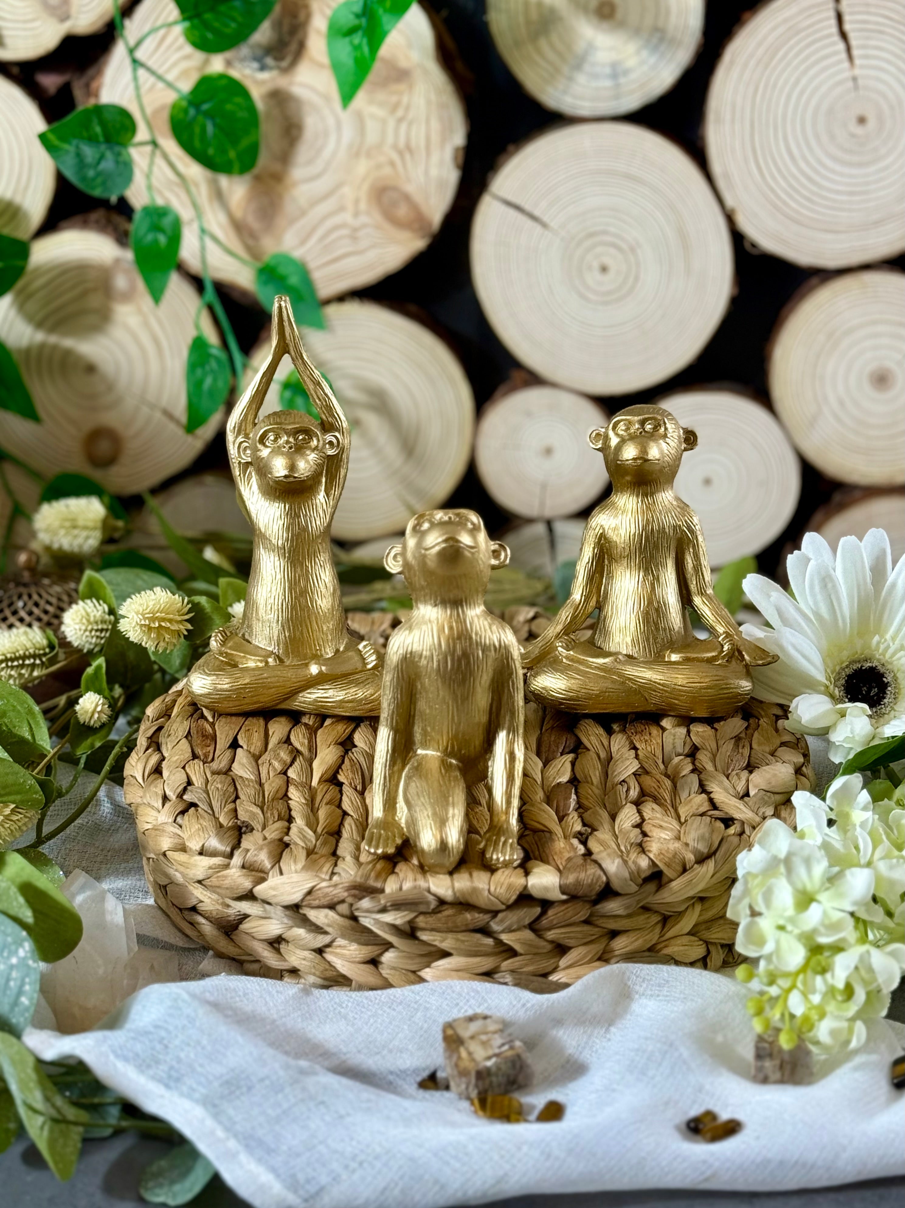 Goldener Yoga-Affe | Der Mutmacher