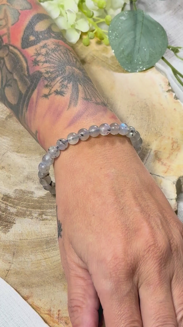 Labradorit | Armband (rund) 8mm