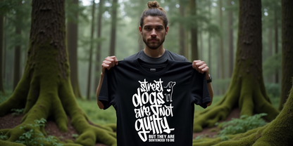 Tierschutz T-Shirt | UNISEX | Motiv: Street dogs are not guilty but they are senteced to die!