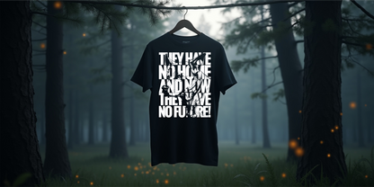 Tierschutz T-Shirt | UNISEX | Motiv: They have no home and now they have no future!