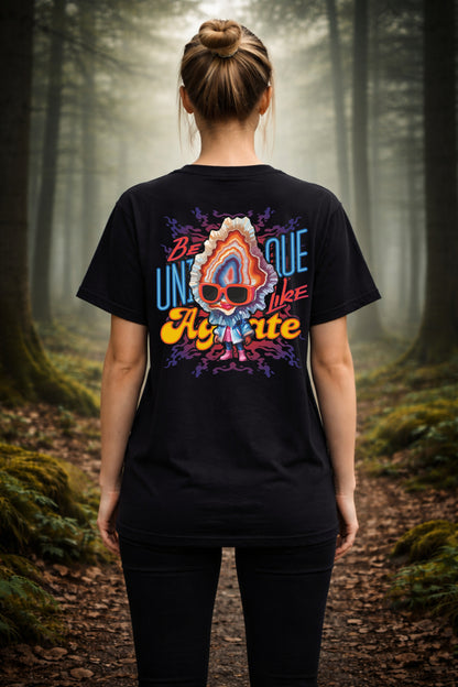 T-Shirt | Damen | Motiv: BE UNIQUE LIKE AGATE