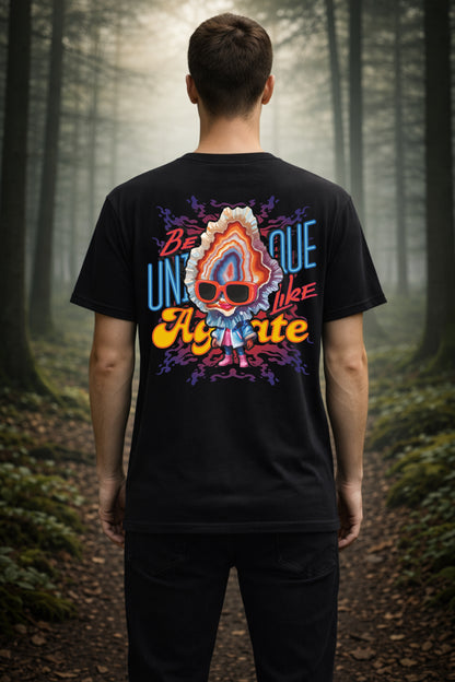 T-Shirt | Herren | Motiv: BE UNIQUE LIKE AGATE