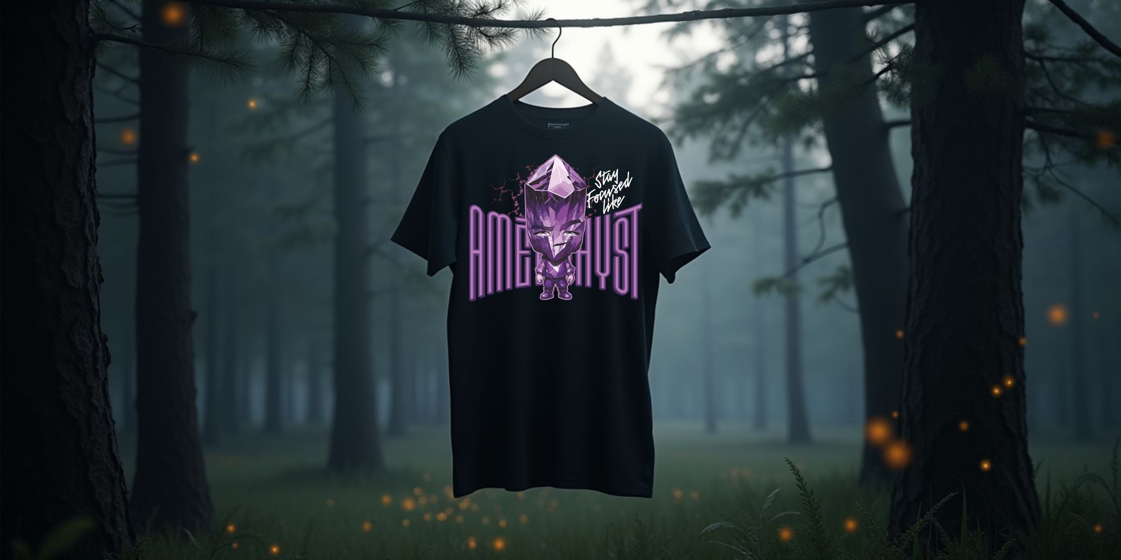 T-Shirt | Damen | Motiv: STAY FOCUSED LIKE AMETHYST