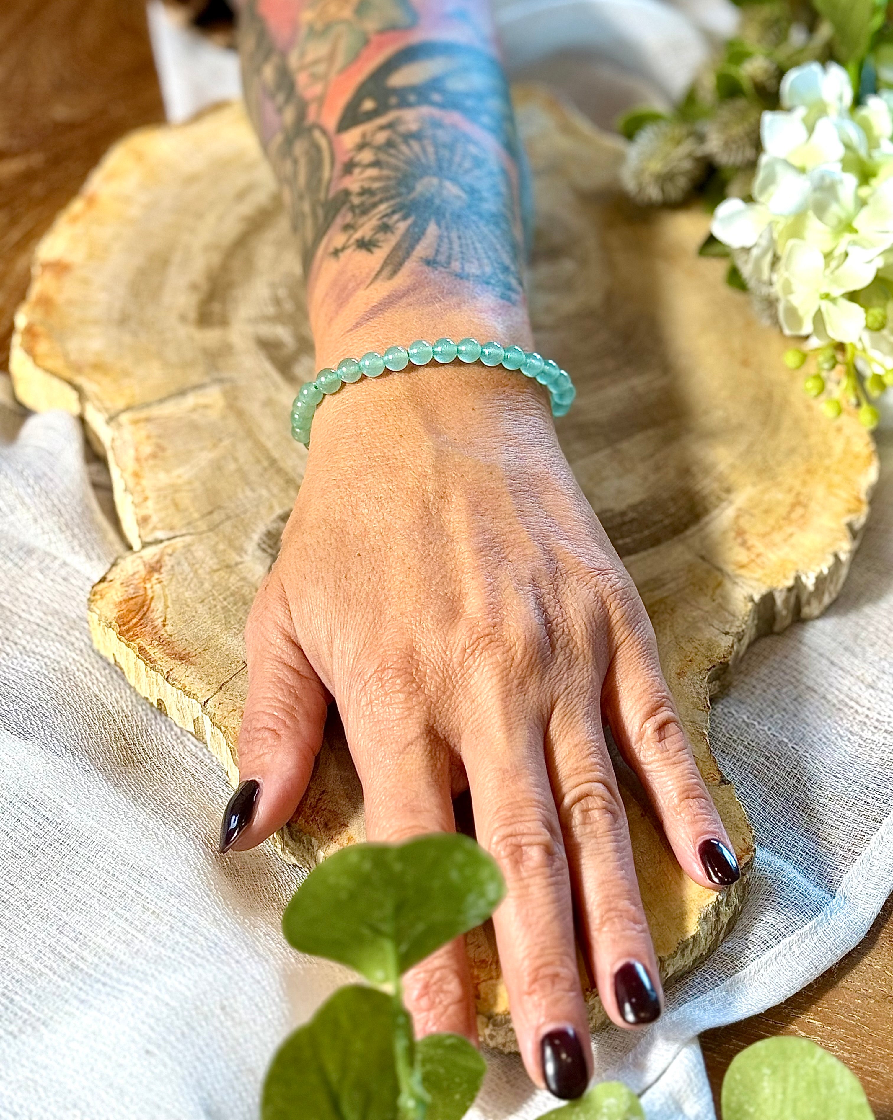 Aventurin | Armband (rund) 6mm