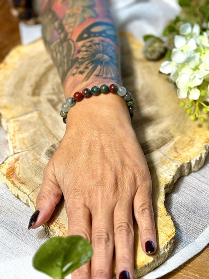 Blut Achat | Armband (rund) 8mm