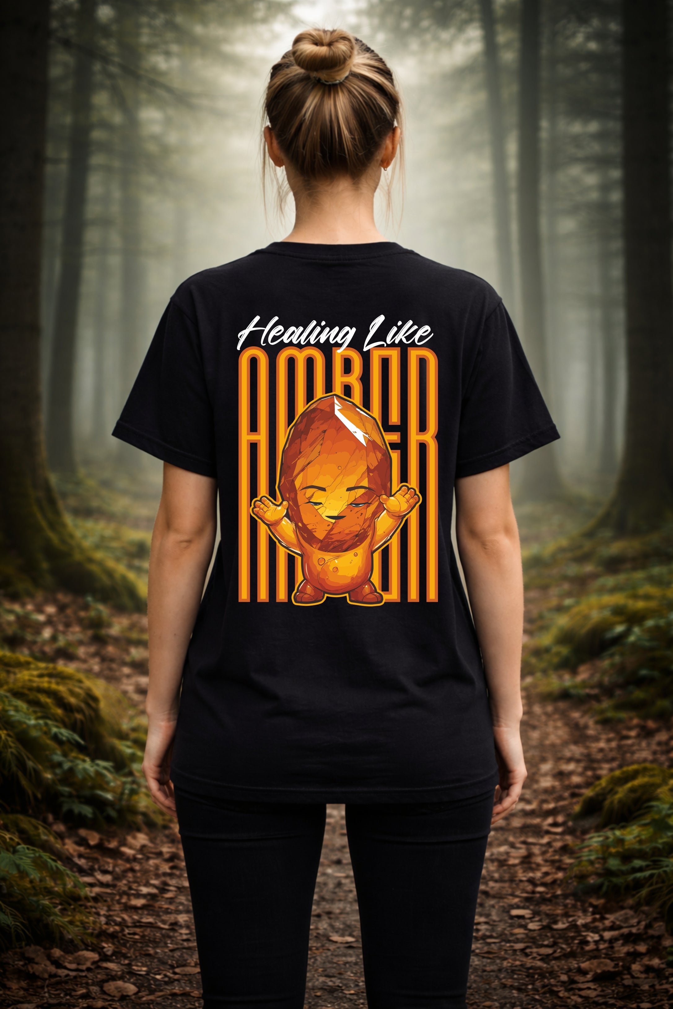 T-Shirt | Damen | Motiv: HEALING LIKE AMBER