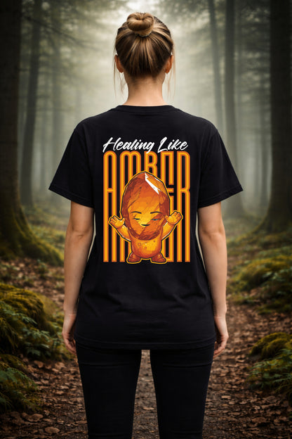 T-Shirt | Damen | Motiv: HEALING LIKE AMBER