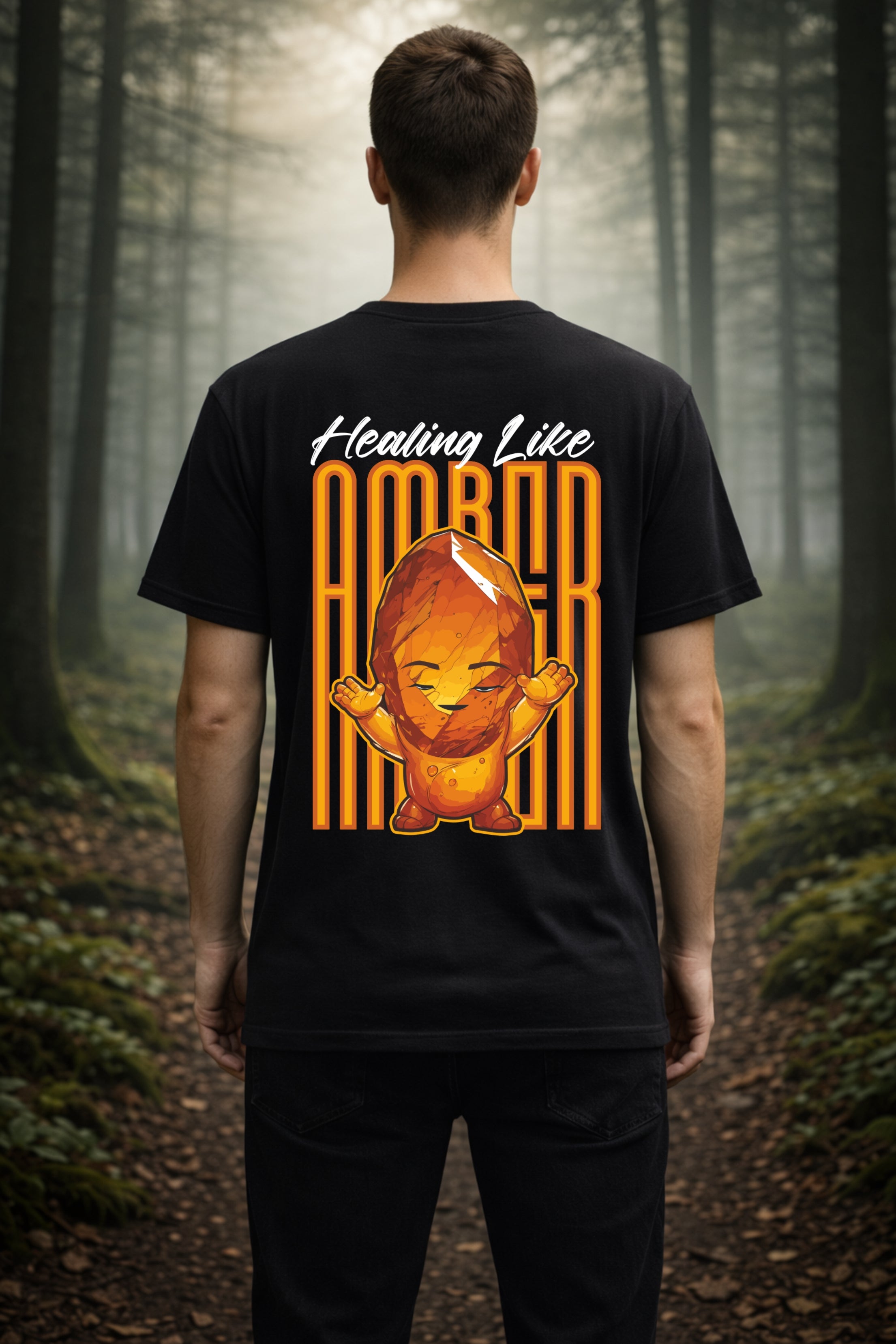 T-Shirt | Herren | Motiv: HEALING LIKE AMBER