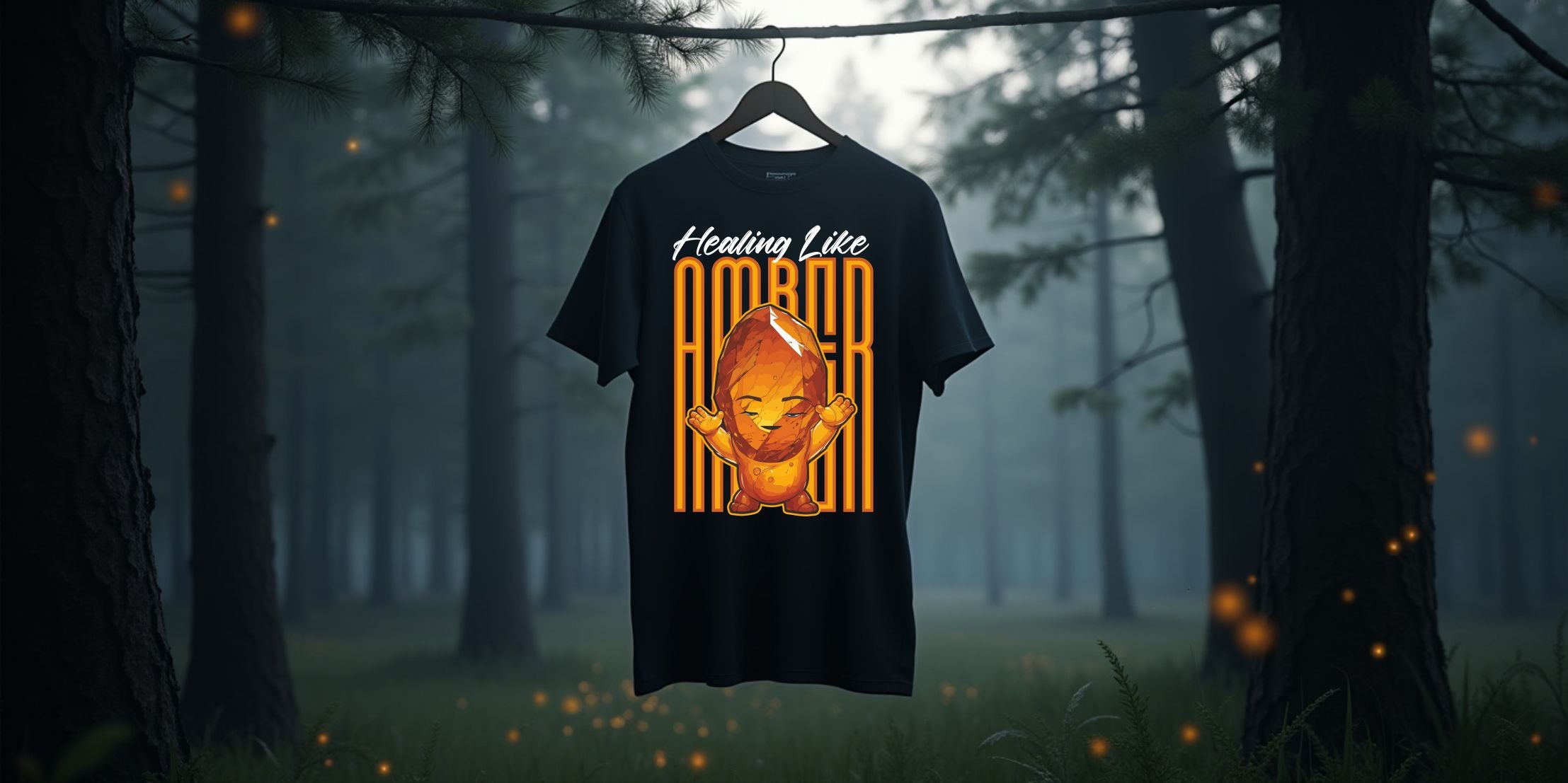 T-Shirt | Damen | Motiv: HEALING LIKE AMBER