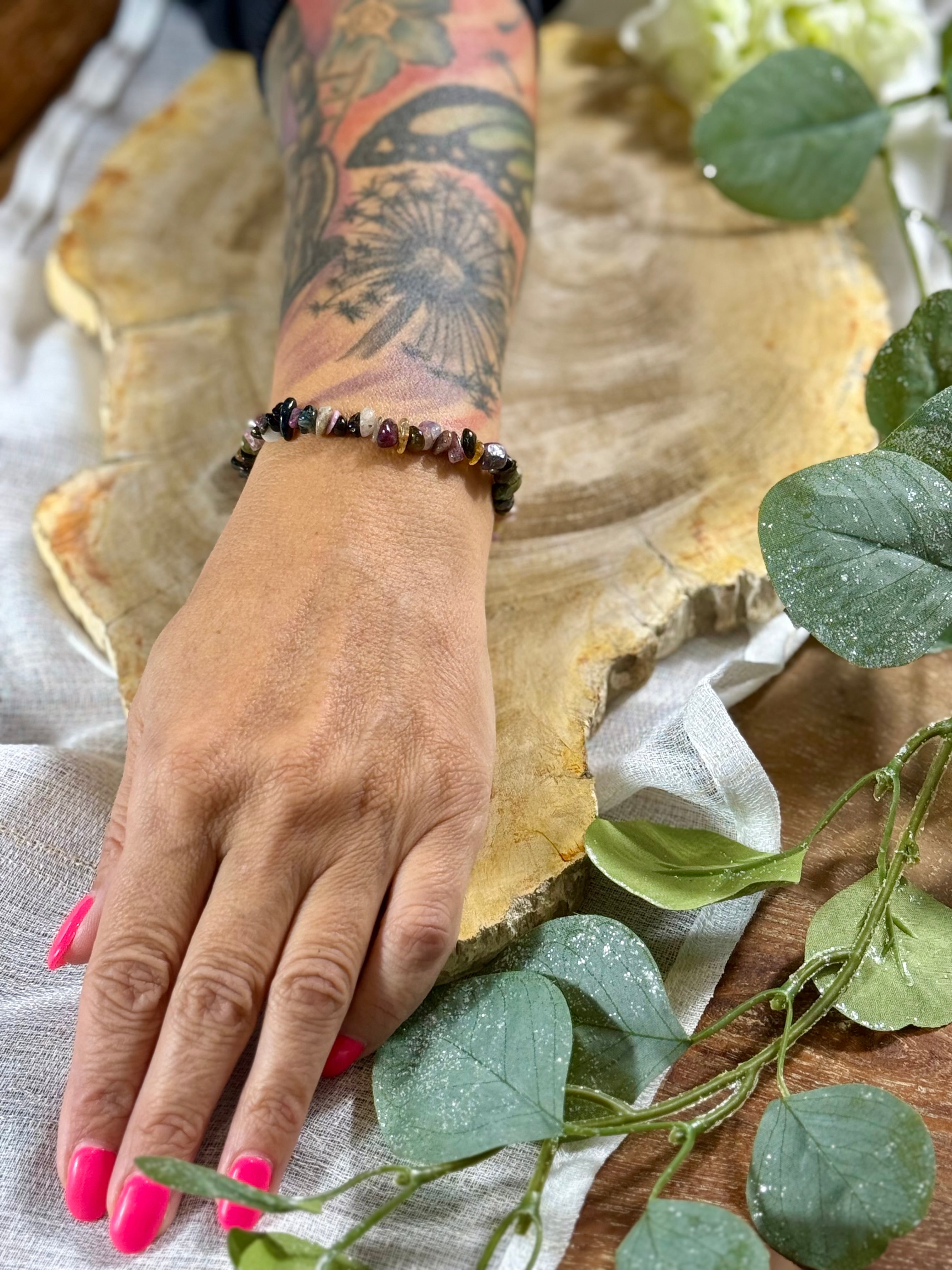 Bunter Turmalin | Armband (Splitter)