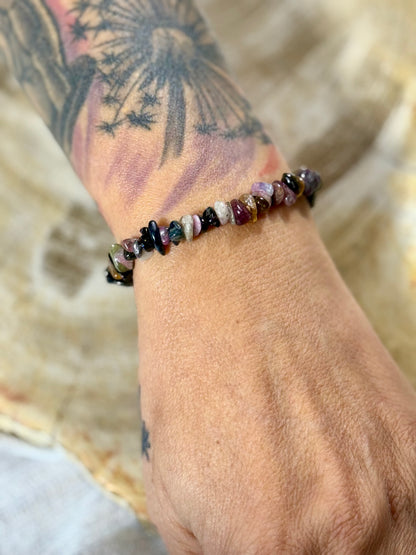 Bunter Turmalin | Armband (Splitter)