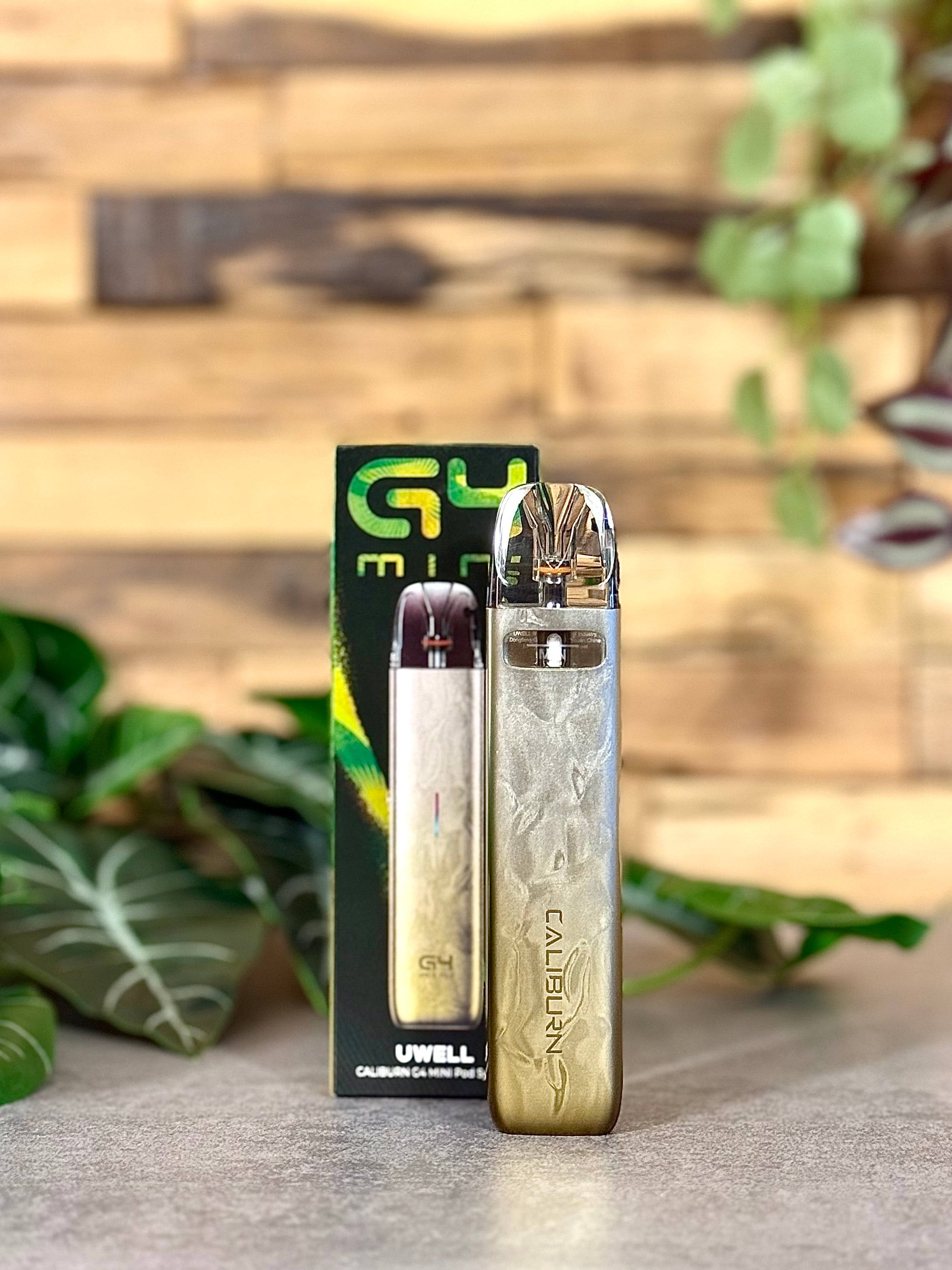 Die Uwell Caliburn G4 Mini | Gold - dein glänzender Sieg über den Tabak.