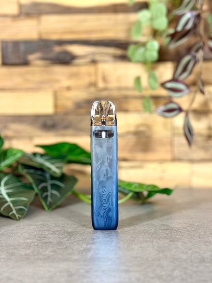 Die Uwell Caliburn G4 Mini | Blau Silber - wie ein klarer Morgen ohne Tabak.