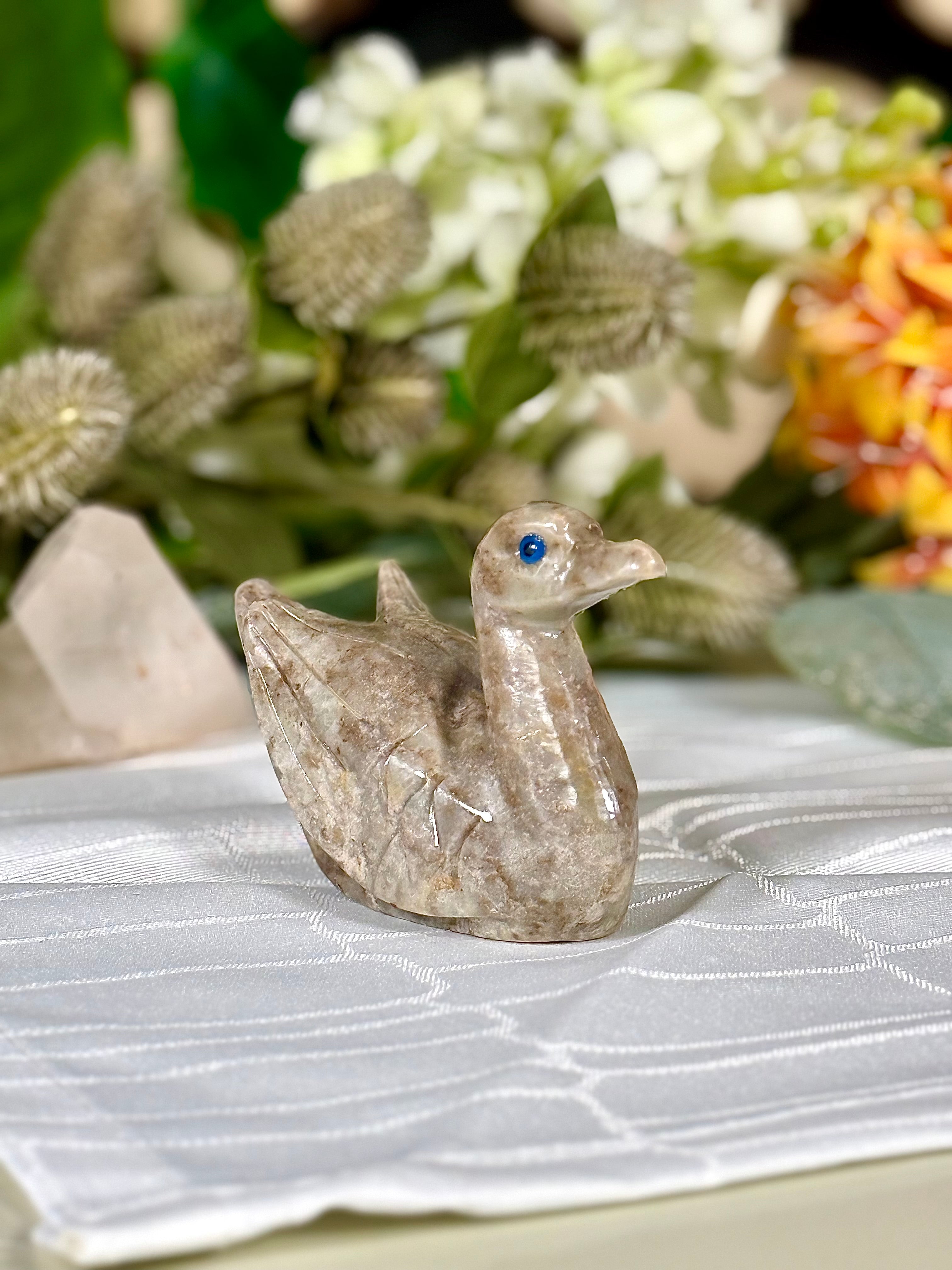 Fundstück Nr. SPECK17 | Kleine Ente aus Speckstein