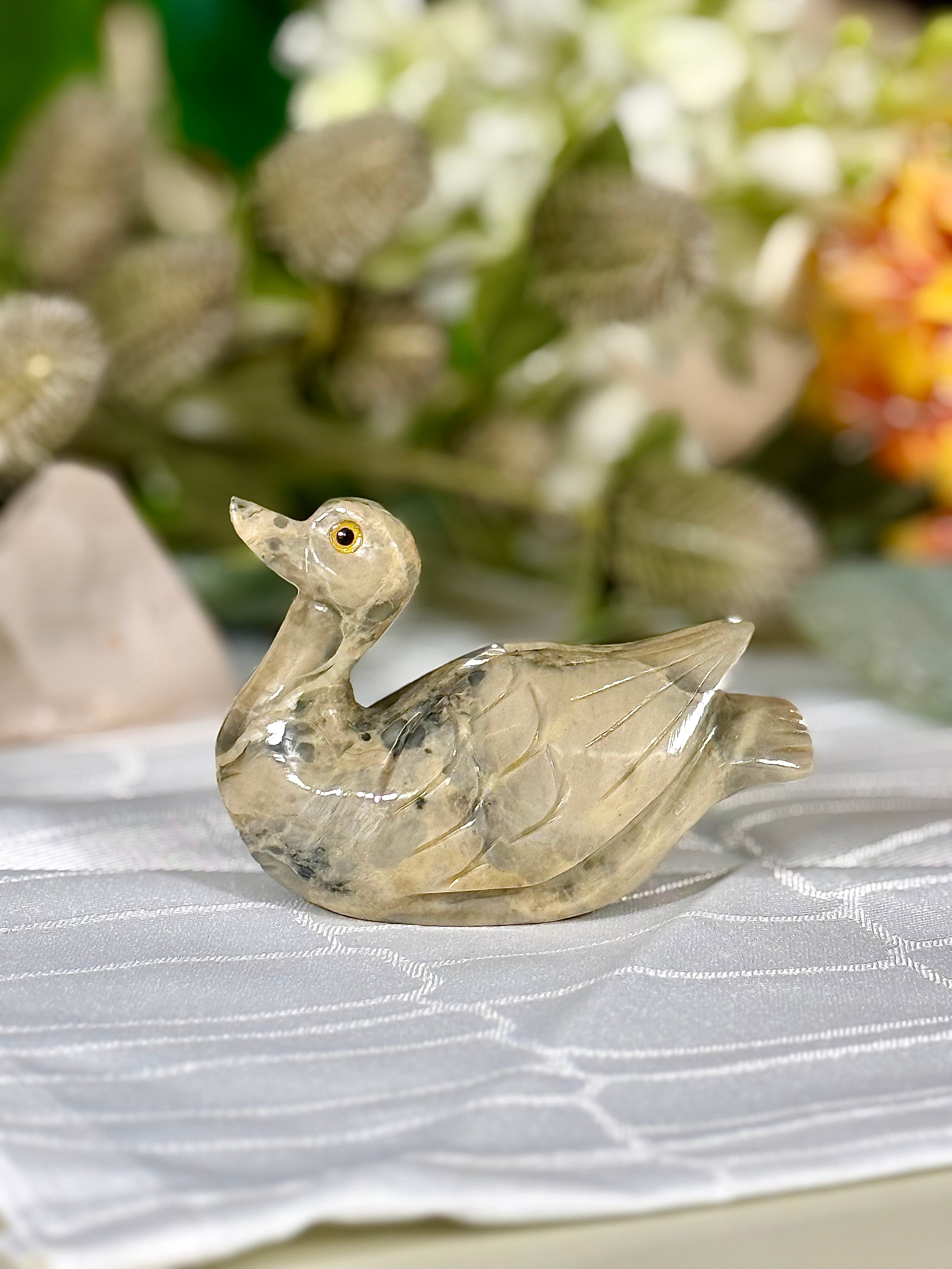 Fundstück Nr. SPECK18 | Kleine Ente aus Speckstein