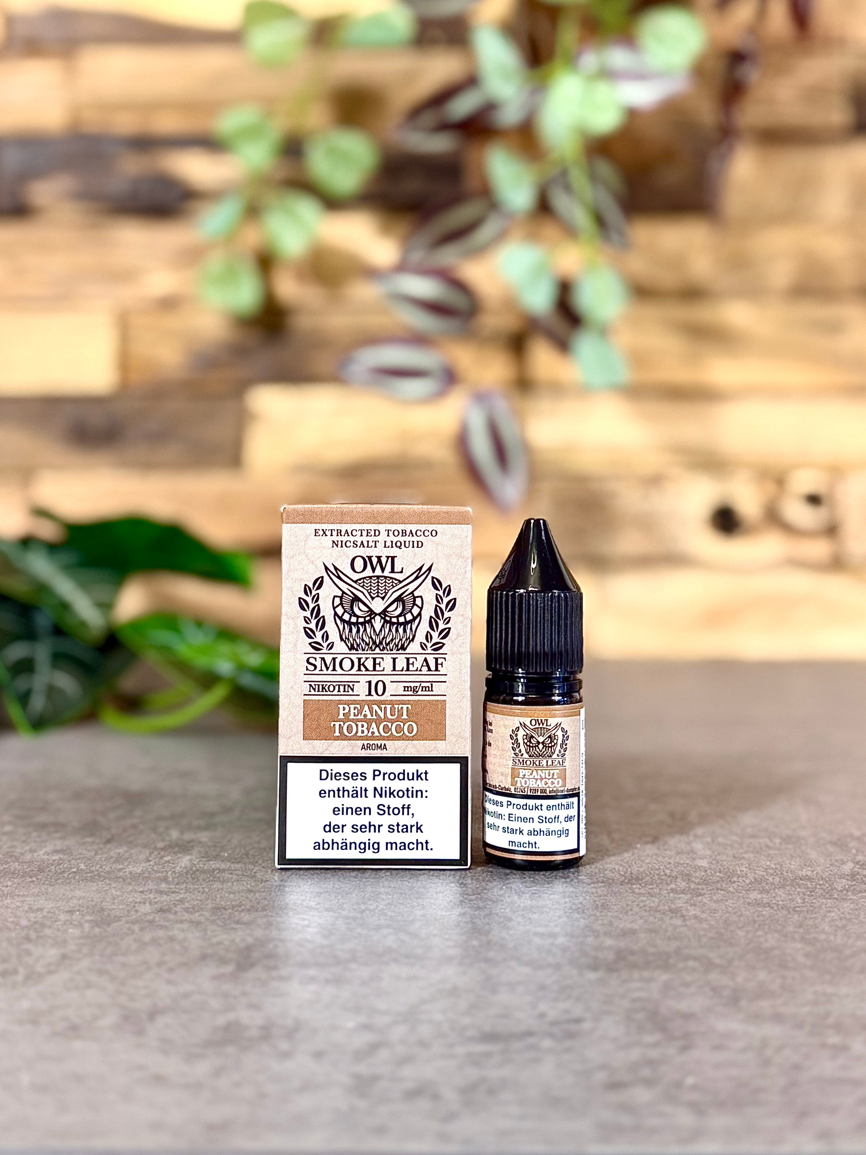Tabak Liquid | Erdnuss Tabak | 10mg | 10ml