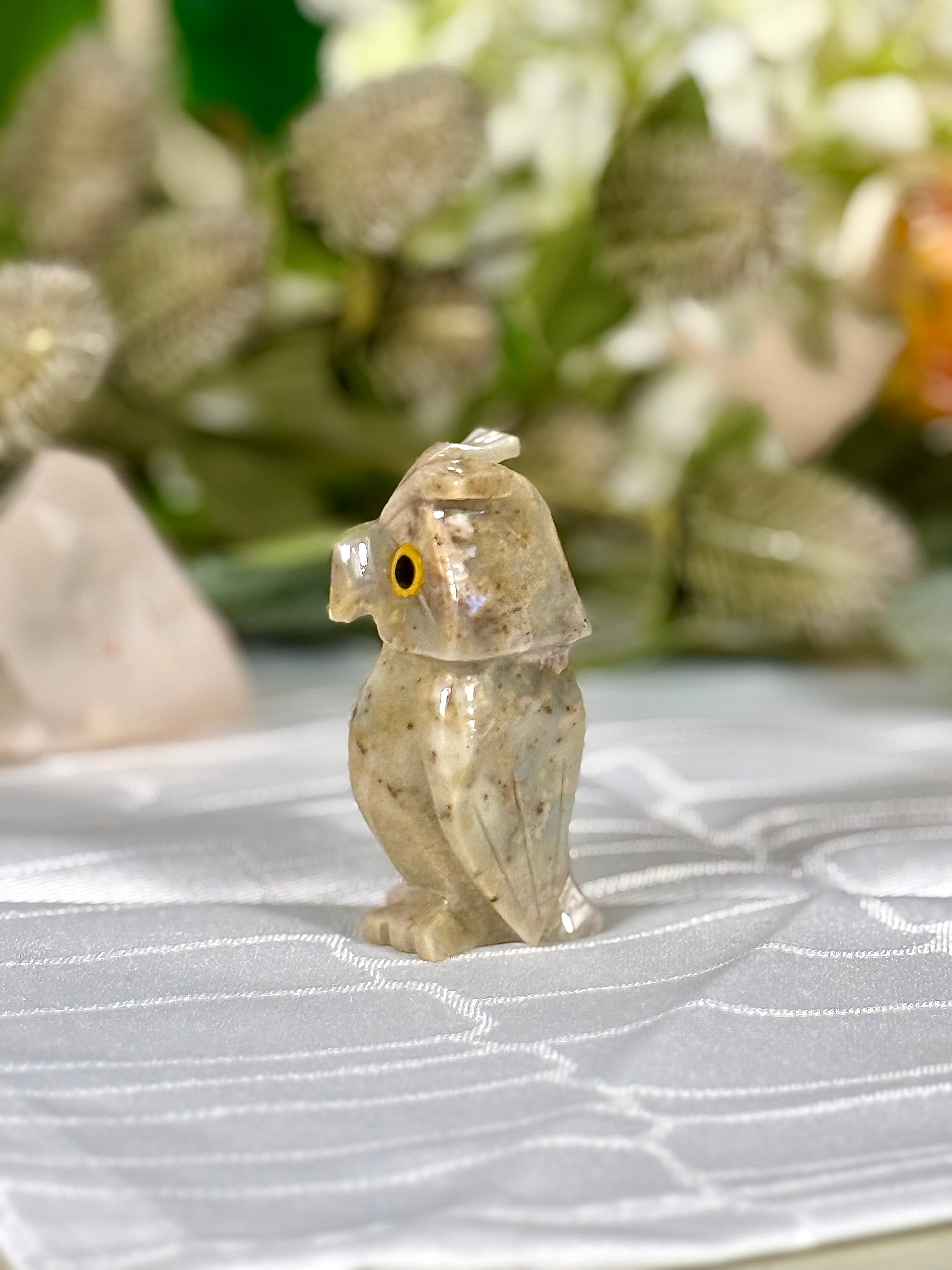 Fundstück Nr. SPECK27 | Kleine Eule aus Speckstein
