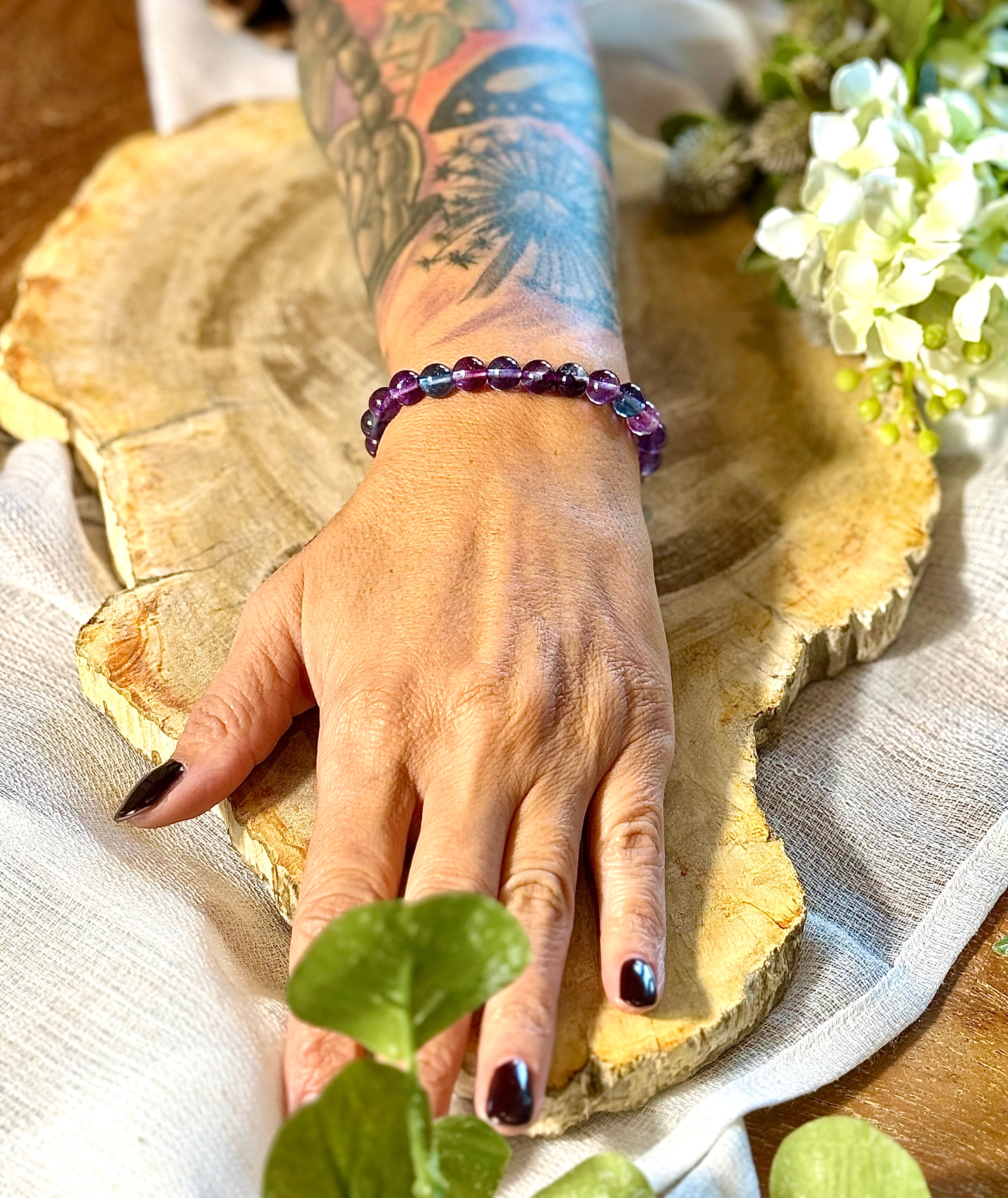 Fluorit | Armband (rund) 8mm