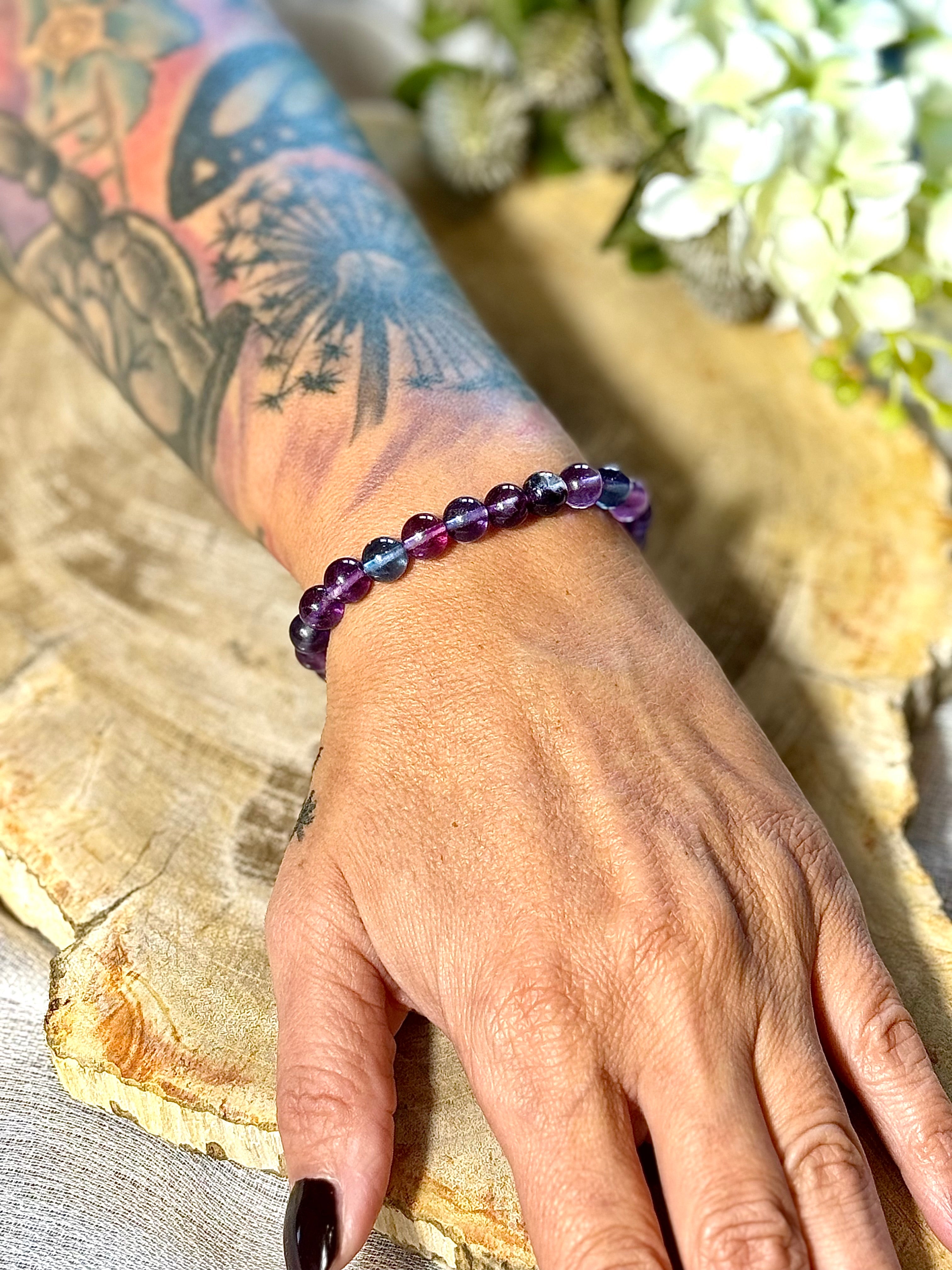 Fluorit | Armband (rund) 8mm