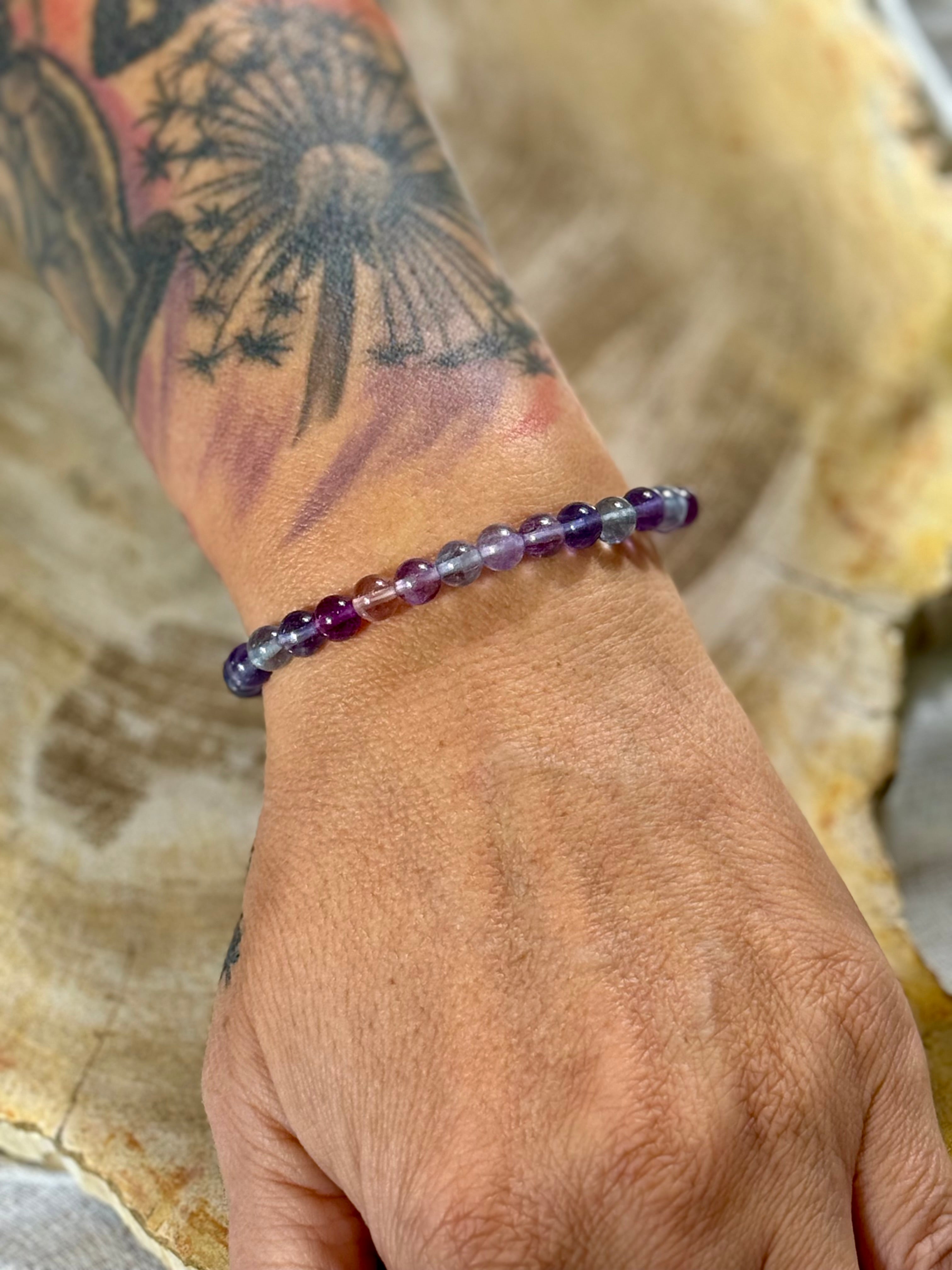 Fluorit | Armband (rund) 6mm