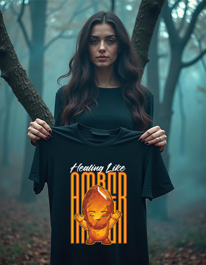 T-Shirt | Damen | Motiv: HEALING LIKE AMBER