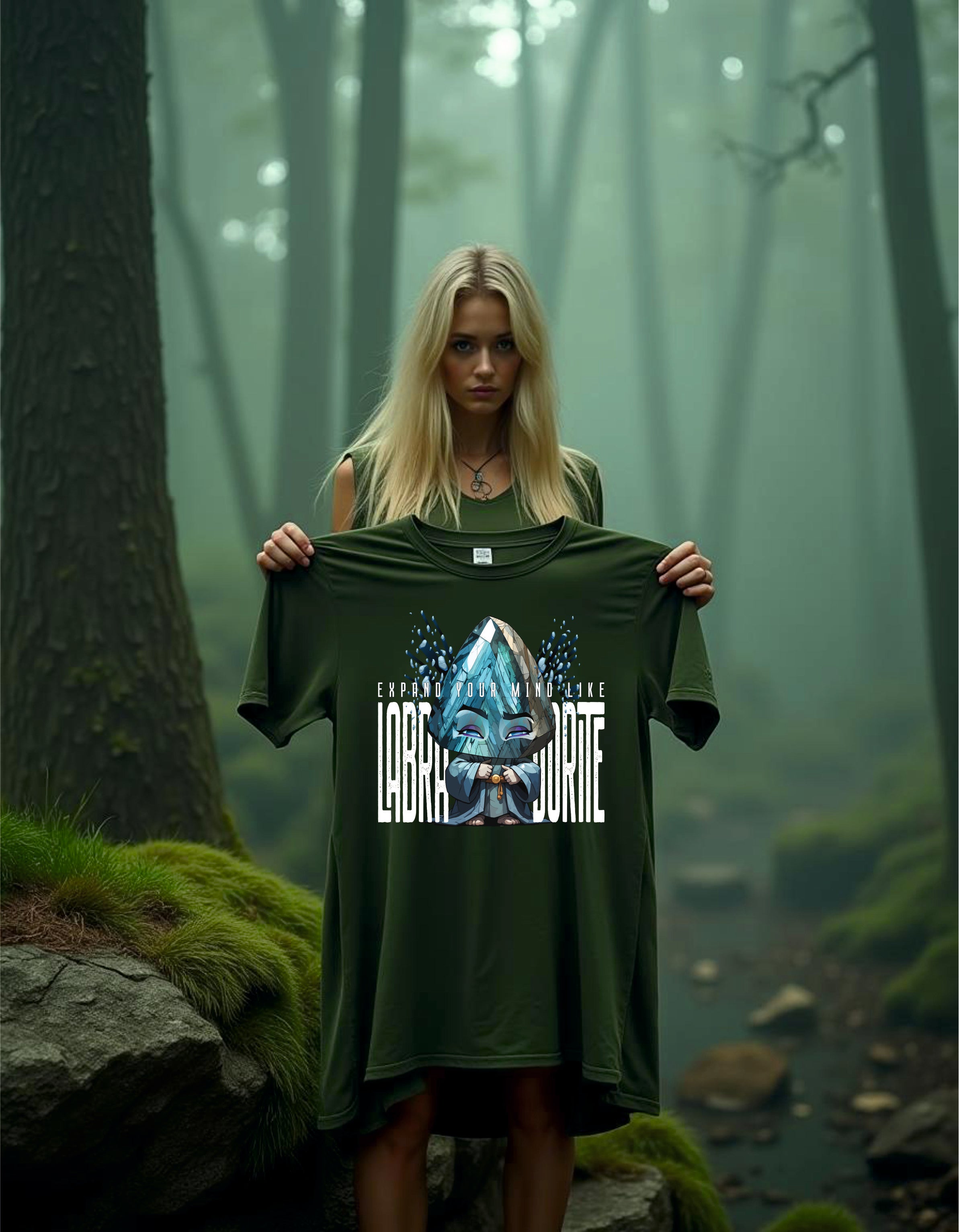 T-Shirt | Damen | Motiv: EXPAND YOUR MIND LIKE LABRADORITE