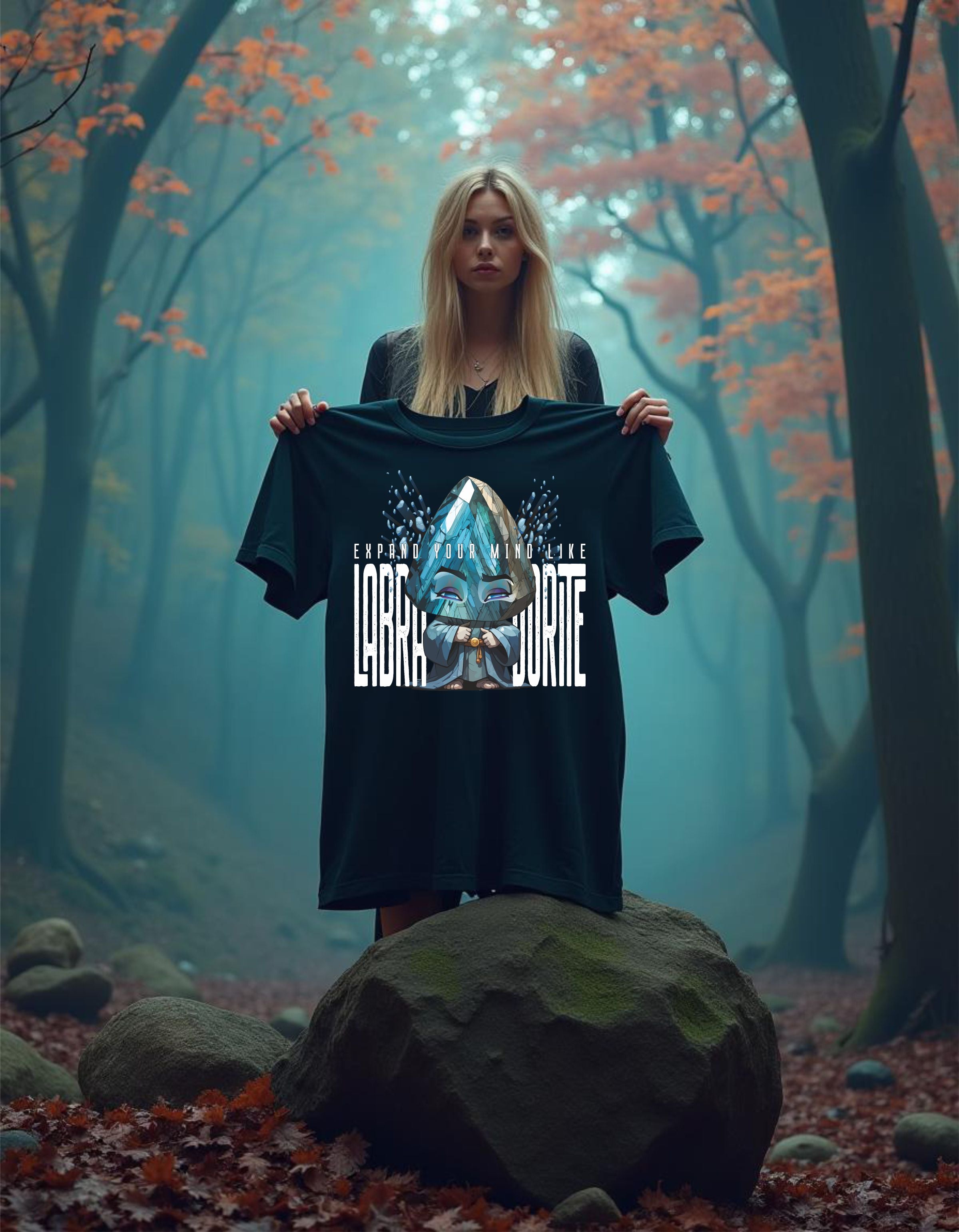 T-Shirt | Damen | Motiv: EXPAND YOUR MIND LIKE LABRADORITE