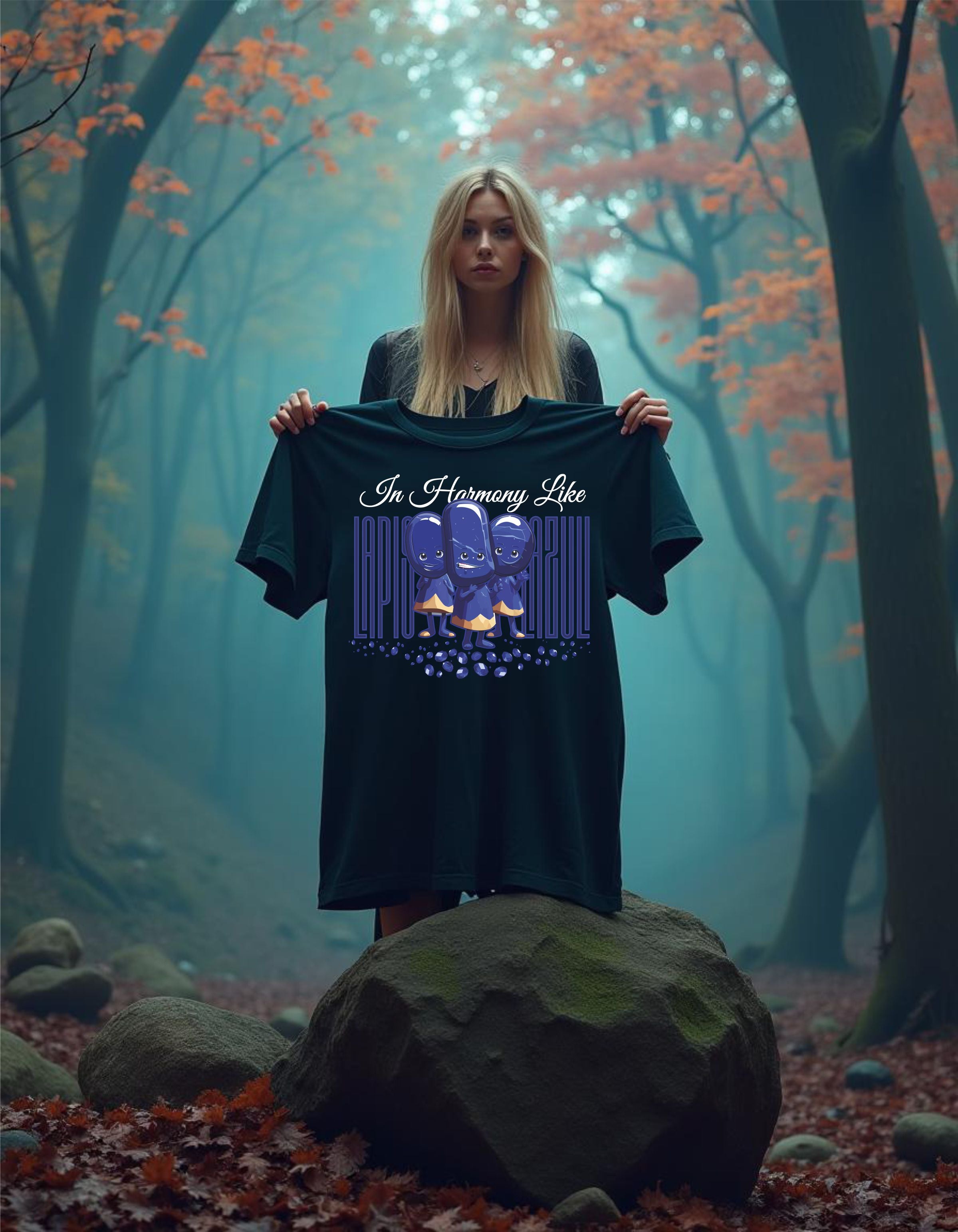 T-Shirt | Damen | Motiv: IN HARMONY LIKE LAPISLAZULI