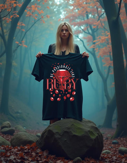 T-Shirt | Damen | Motiv: BE PASSIONATE LIKE RUBY