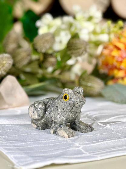 Fundstück Nr. SPECK32 | Kleiner Frosch aus Speckstein