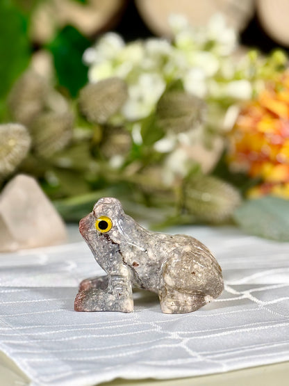 Fundstück Nr. SPECK33 | Kleiner Frosch aus Speckstein
