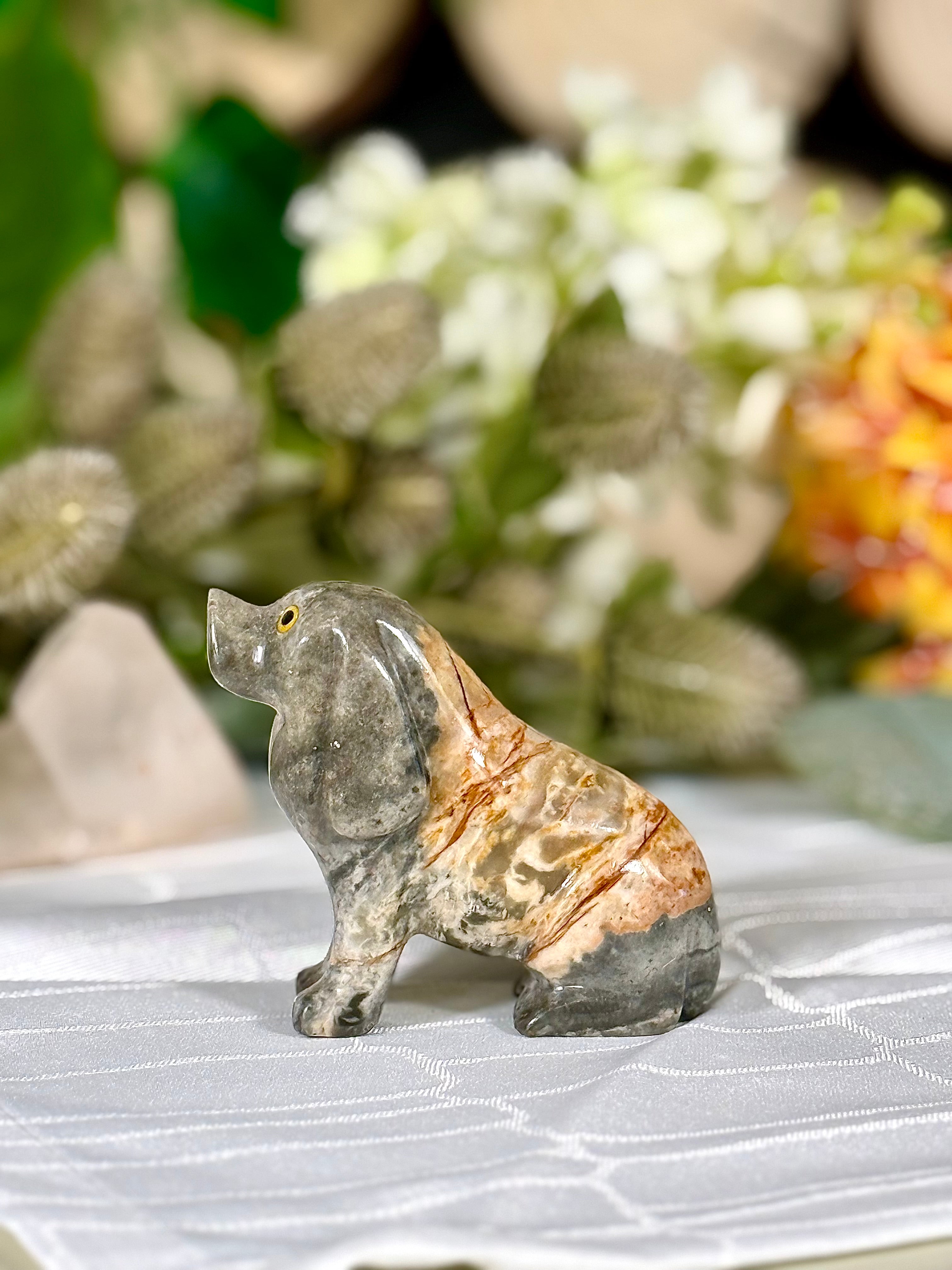 Fundstück Nr. SPECK23 | Kleiner Hund aus Speckstein