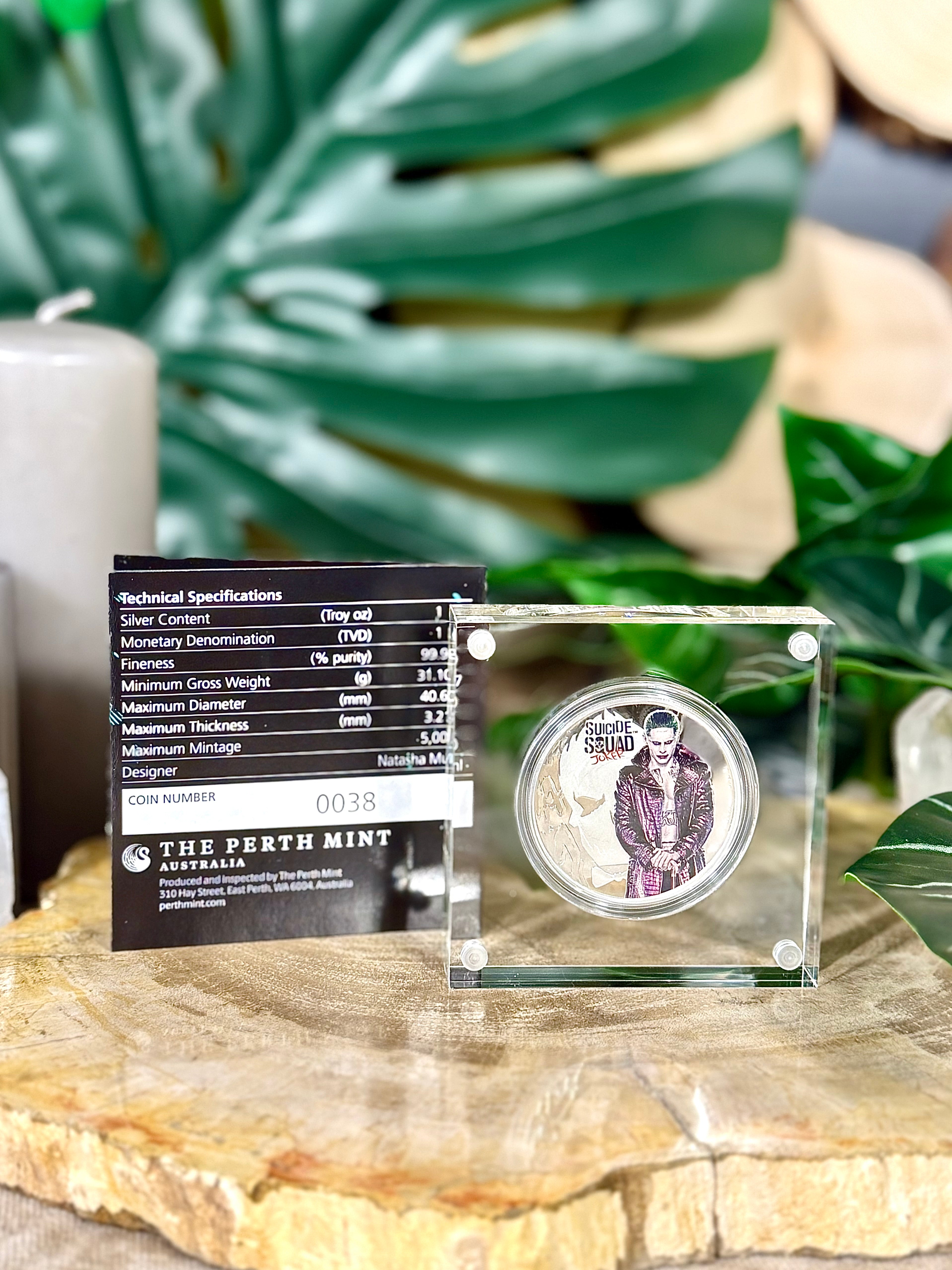 Fundstück Nr. 203 | The Joker - Suicide Squad | 1 oz Silber Münze